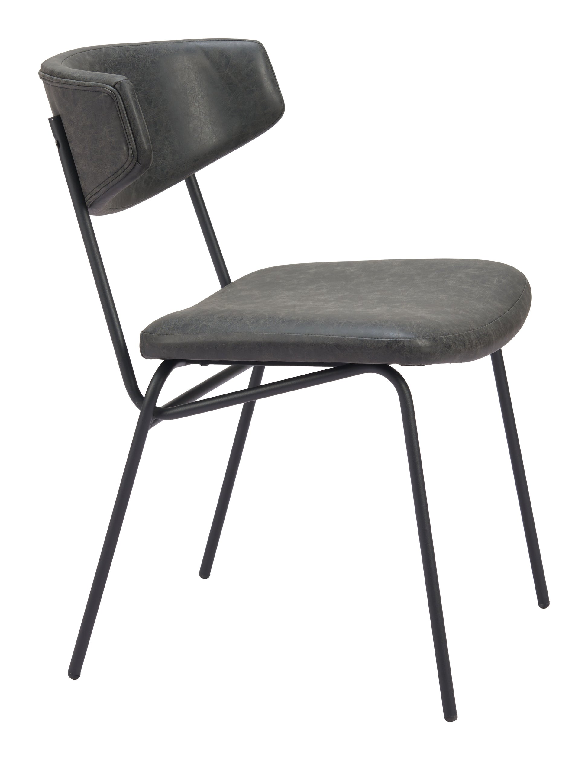 Charon Dining Chair (Set of 2) Vintage Black - 6