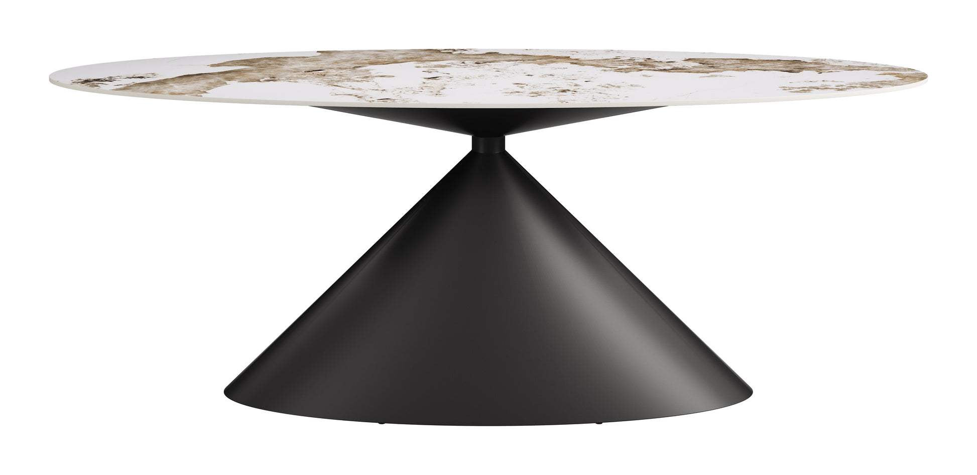 Armana Dining Table White & Brown - 3