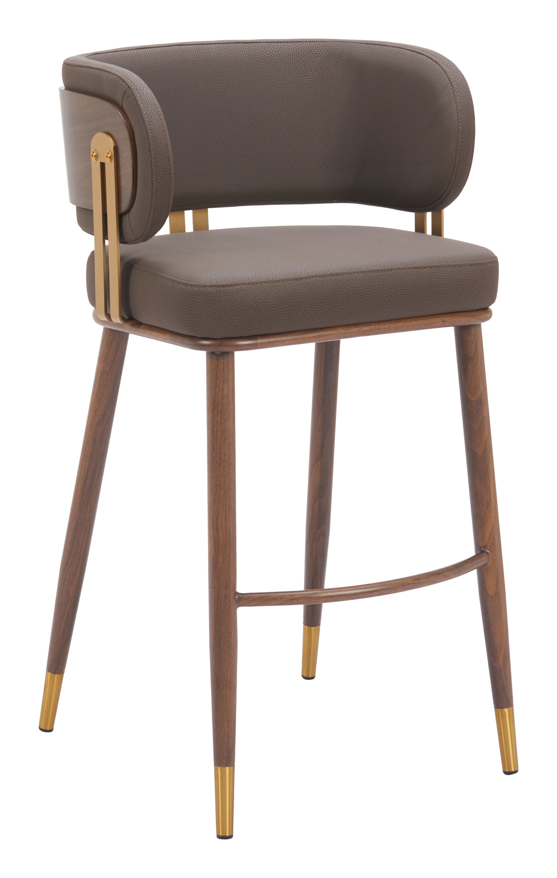 Brew Barstool Brown & Walnut - 6