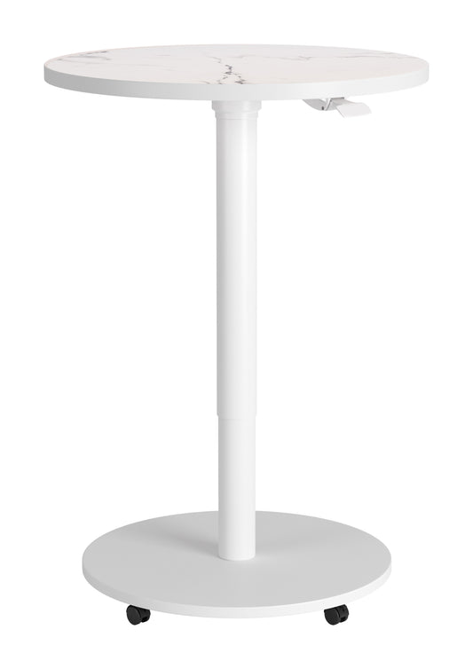 Mule Adjustable Bar Table White