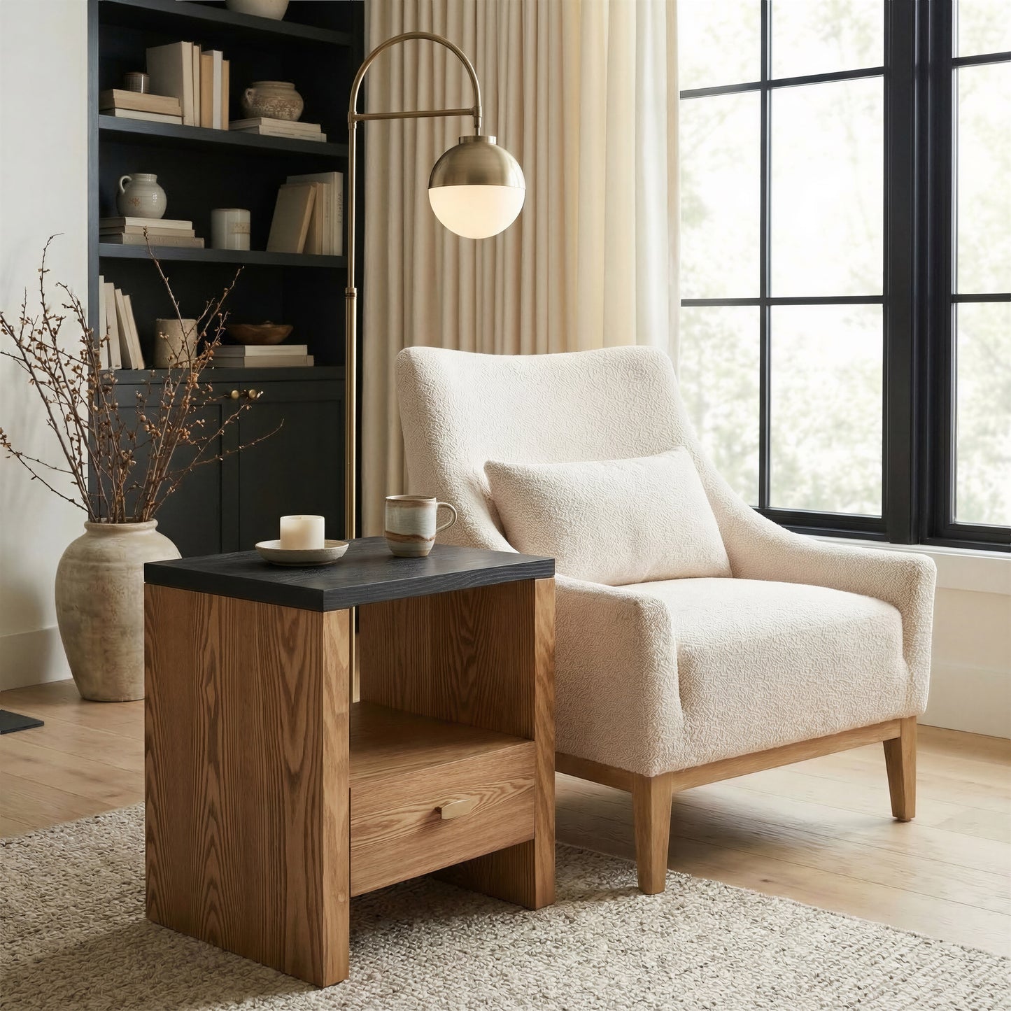 Natt Side Table Black - 9