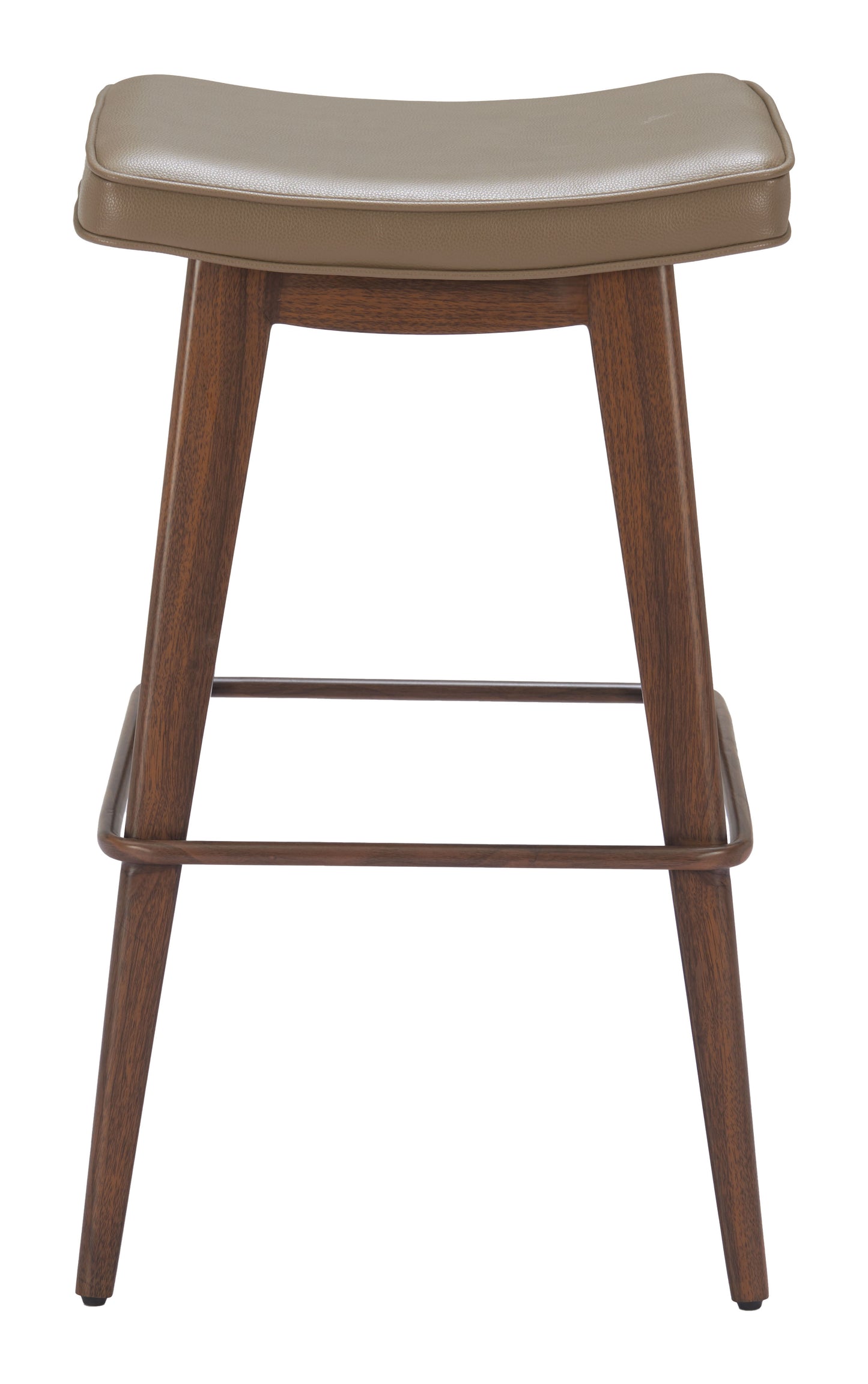 Divat Barstool (Set of 2) Taupe & Walnut - 3