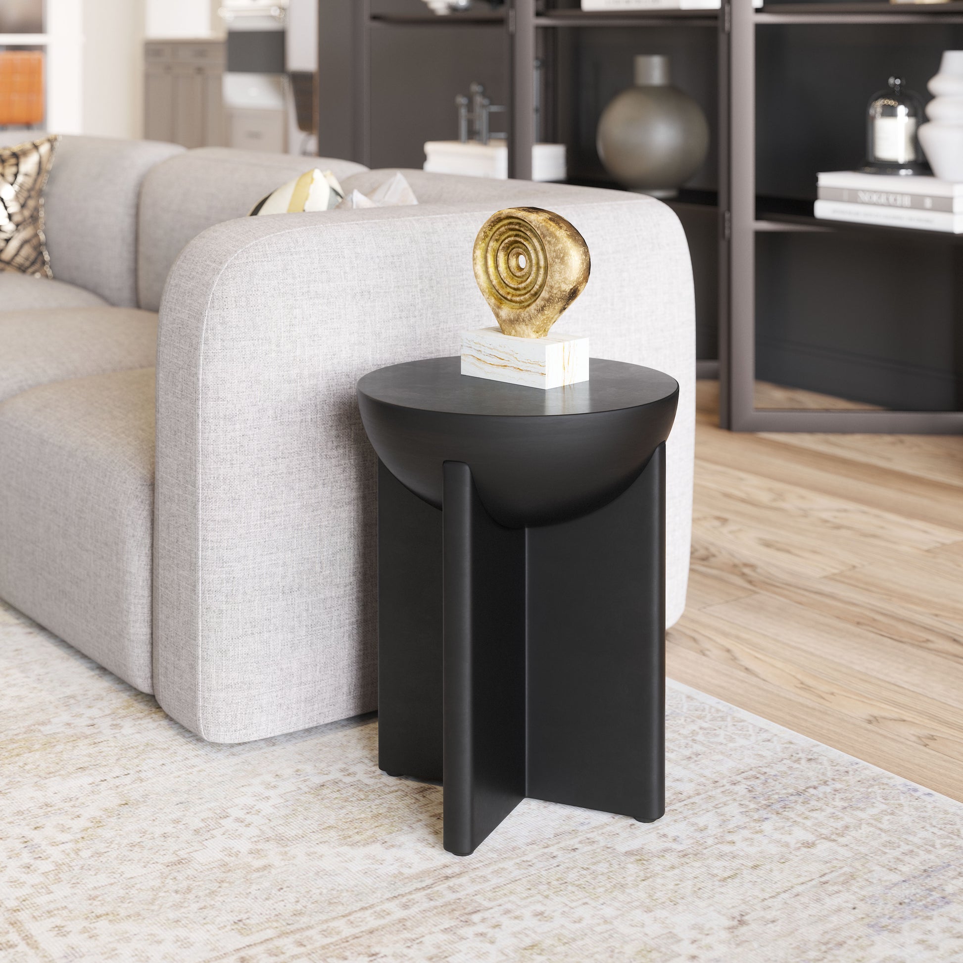Tume Side Table Black - 6