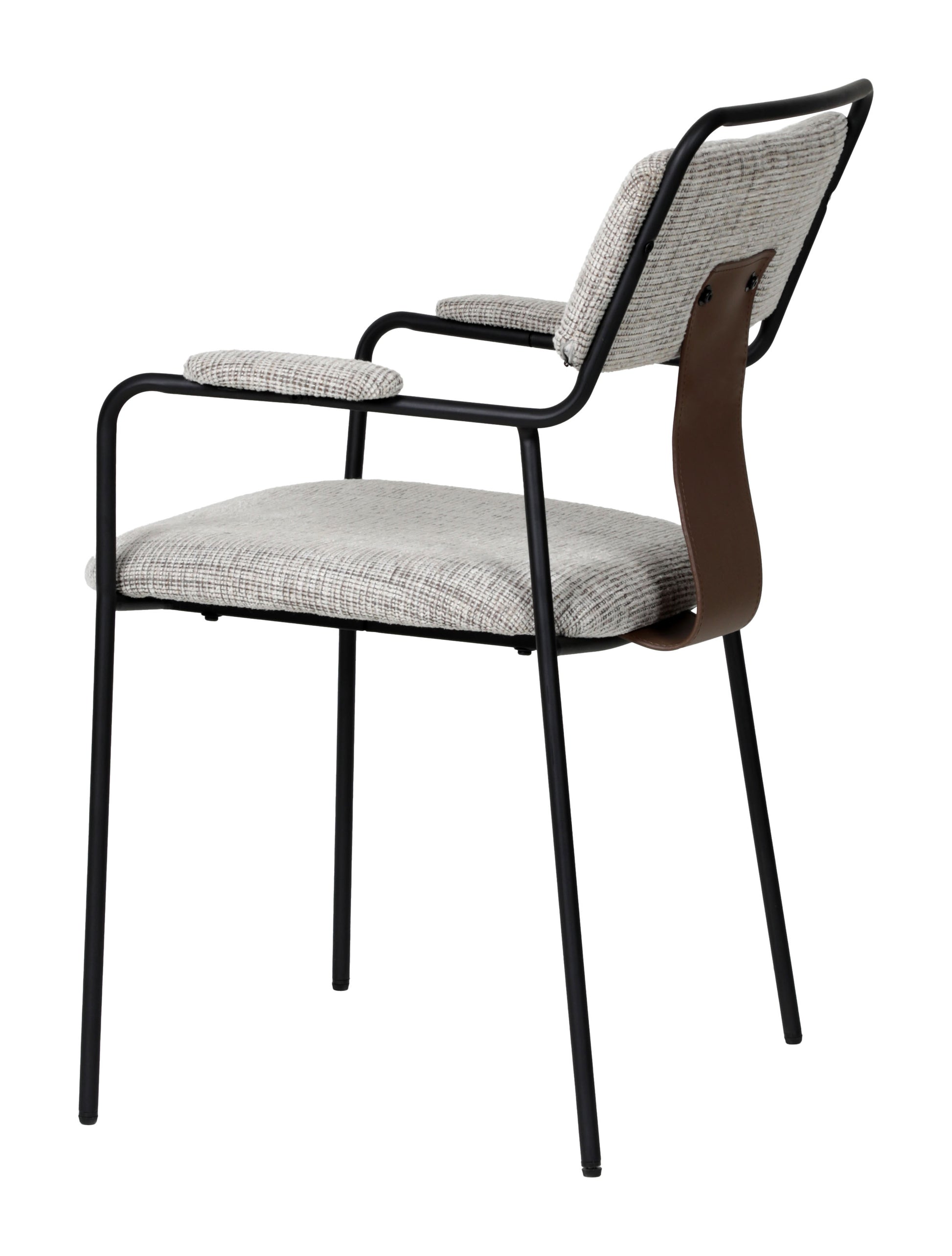 Couva Dining Chair (Set of 2) Gray Tweed - 5