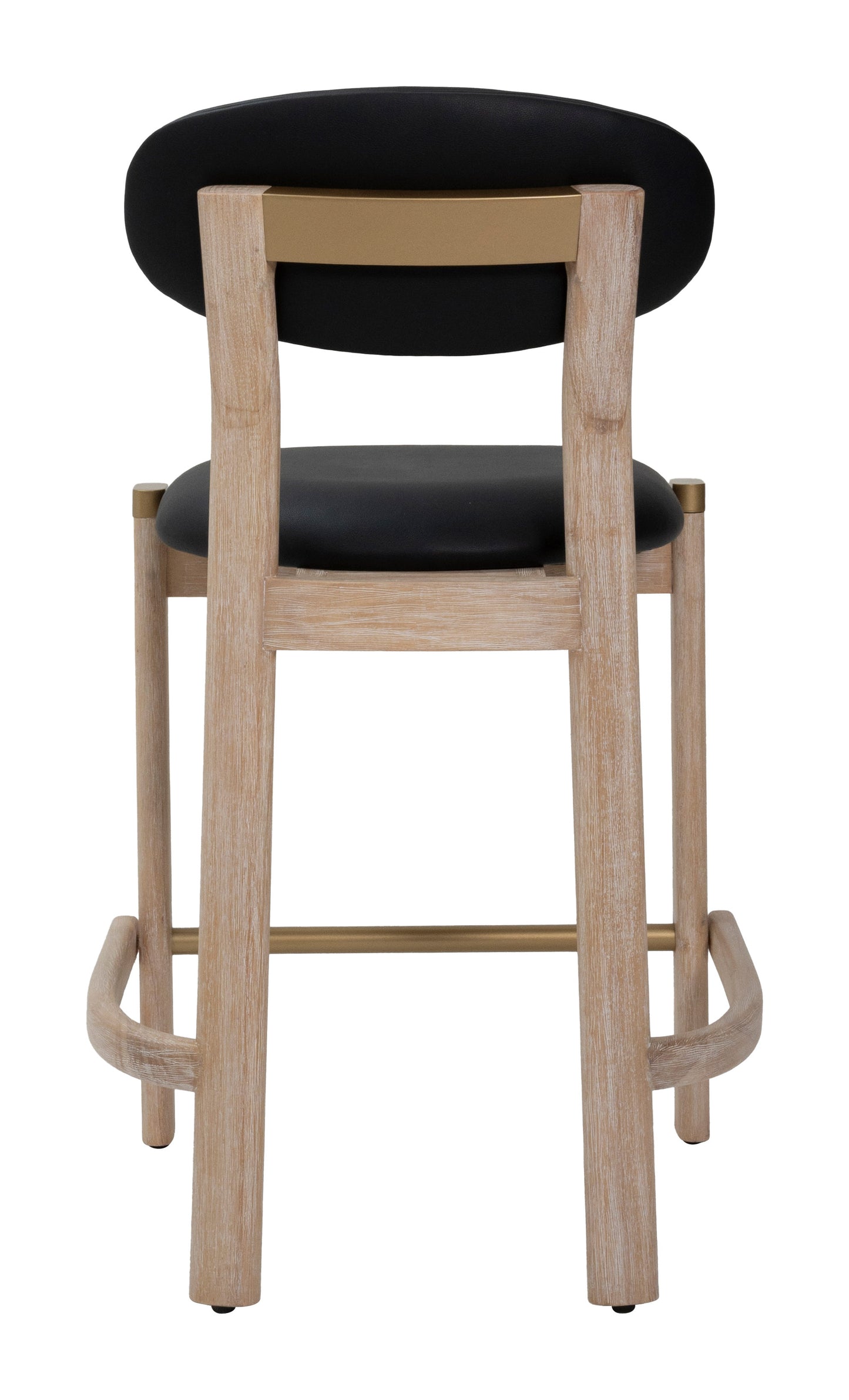 Rilou Counter Stool (Set of 2) Black & Natural - 4