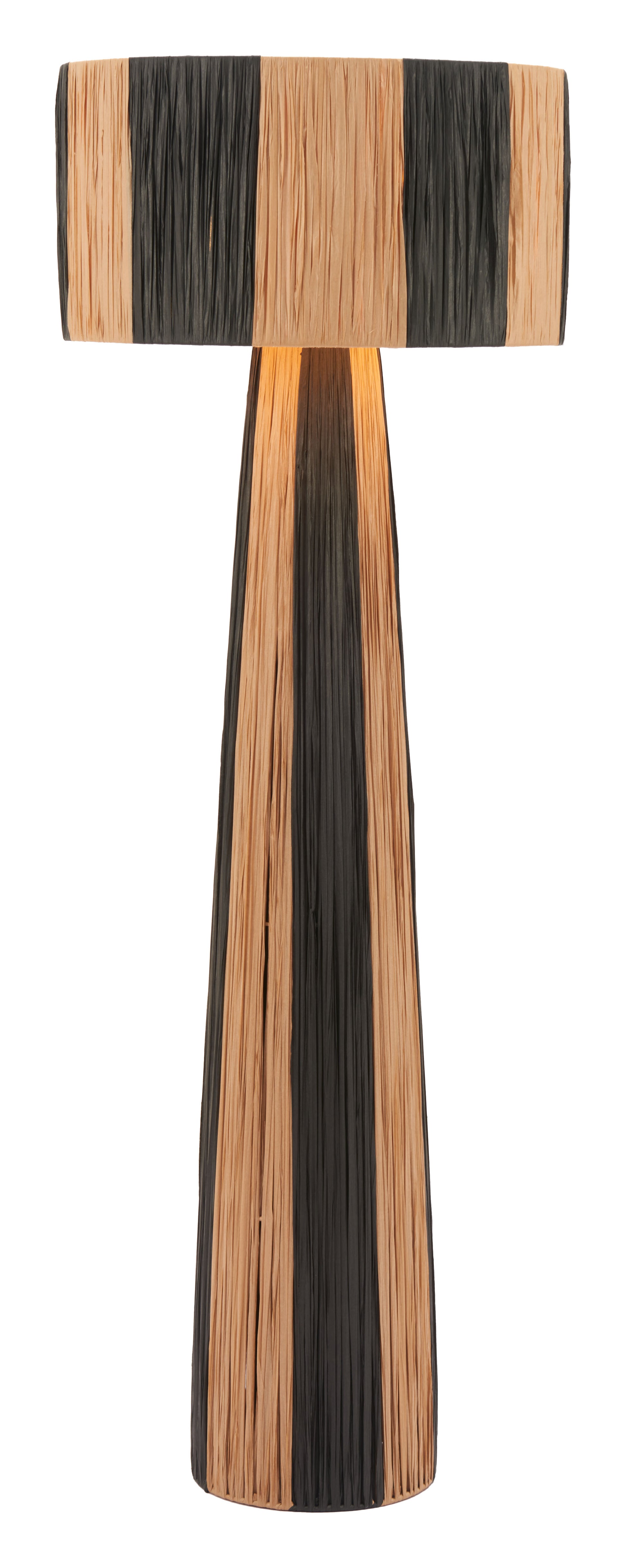 Gala Floor Lamp Black & Natural - 3