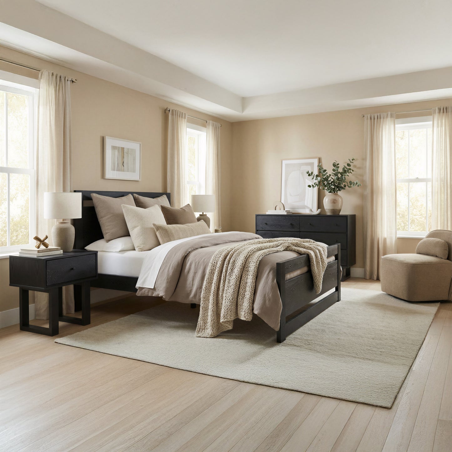 Repos Queen Bed Black - 10