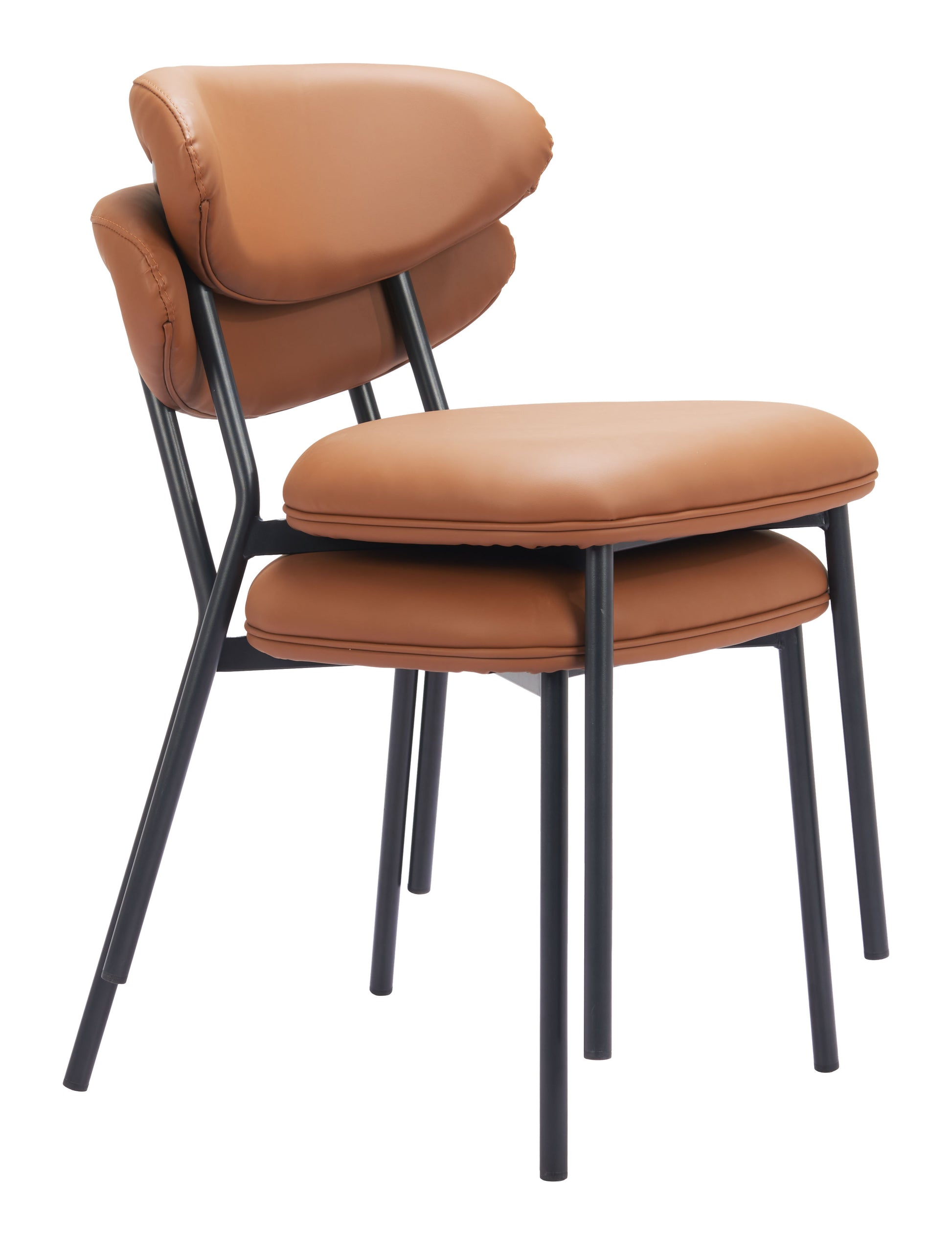 Rorun Dining Chair (Set of 4) Brown - 7