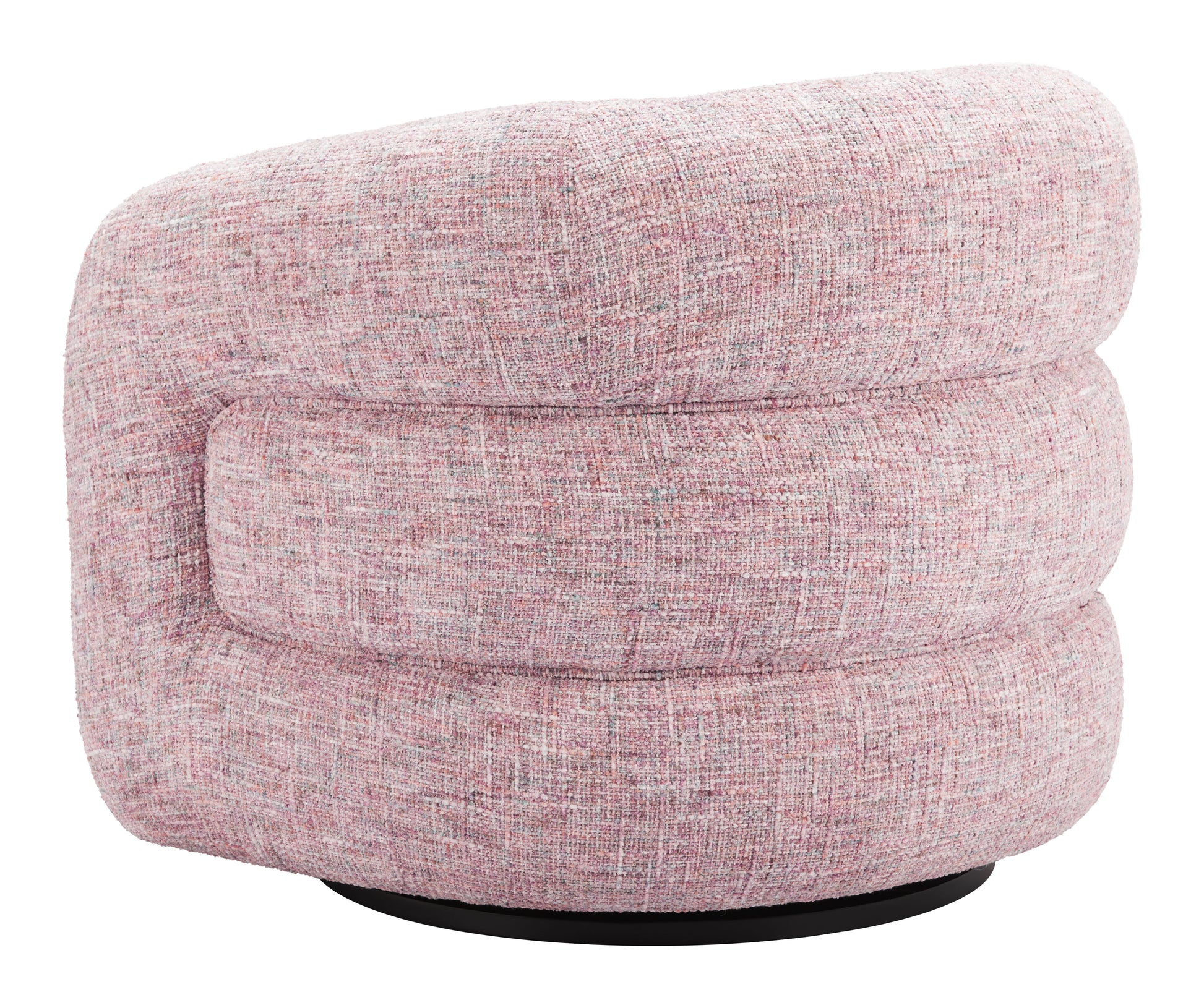 Refine Swivel Chair Pink Tweed - 5