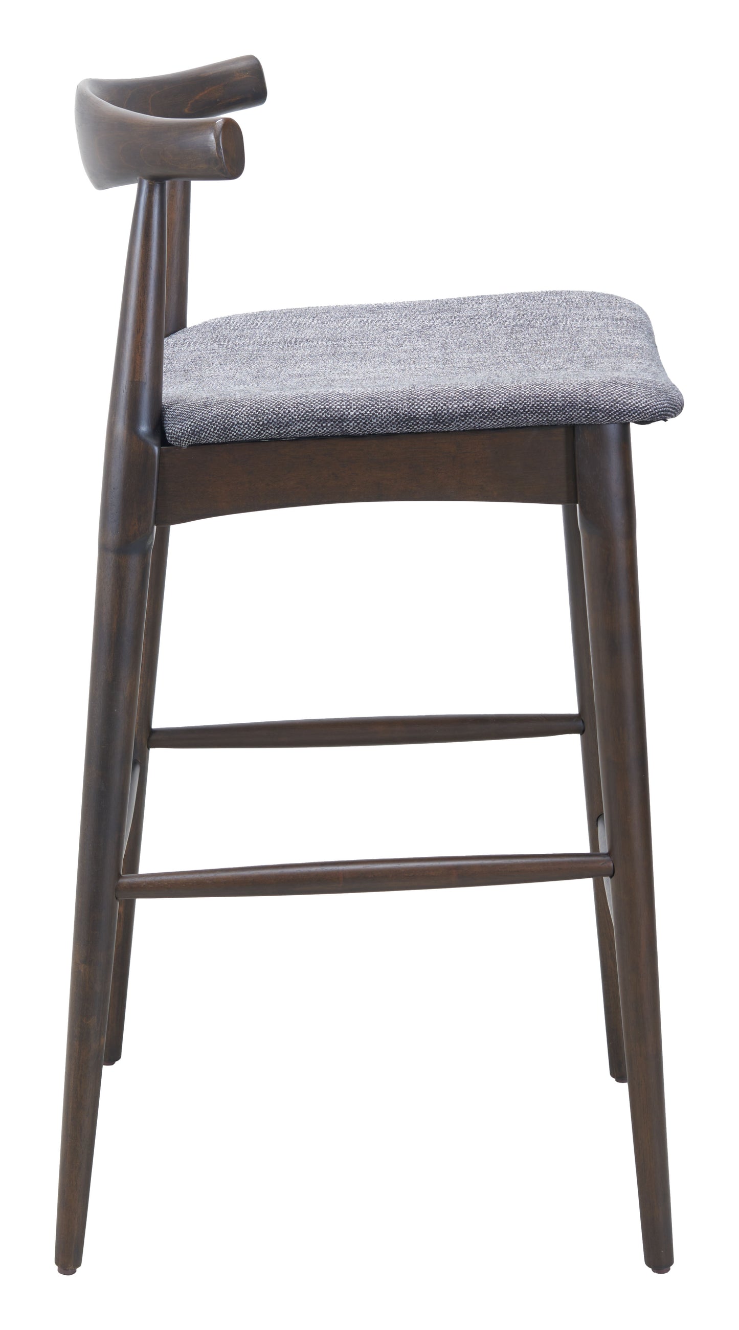 Tuzka Barstool (Set of 2) Gray & Espresso - 2