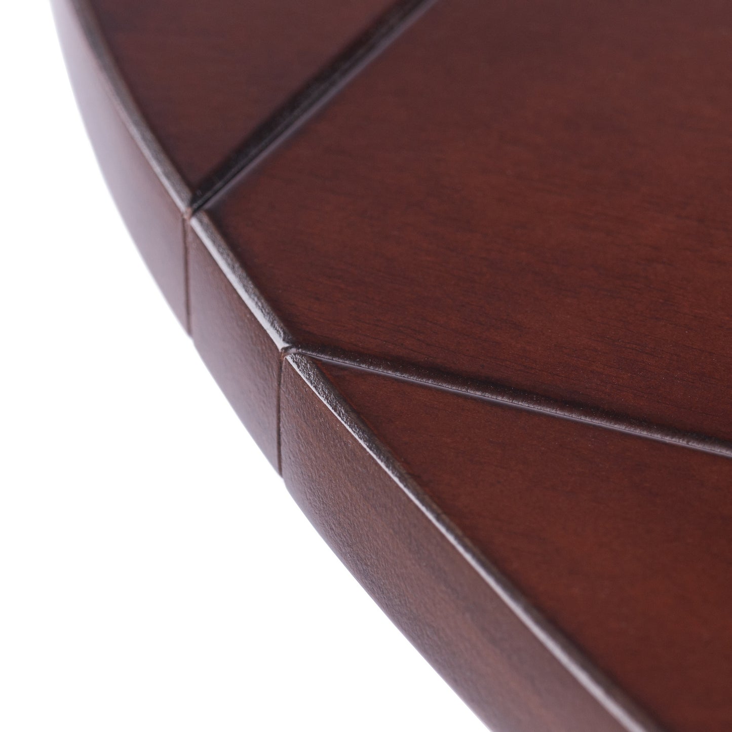 Dawson Round Dining Table, Quad Drop Leaf, Walnut