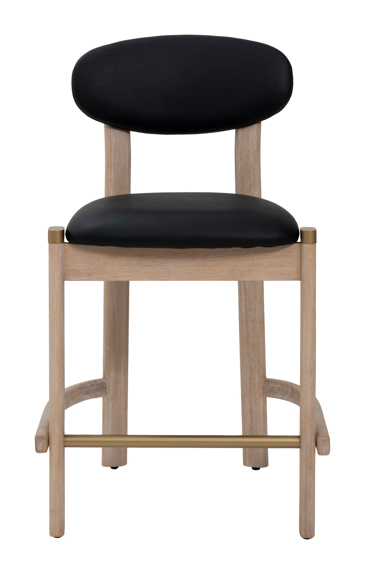 Rilou Counter Stool (Set of 2) Black & Natural - 3