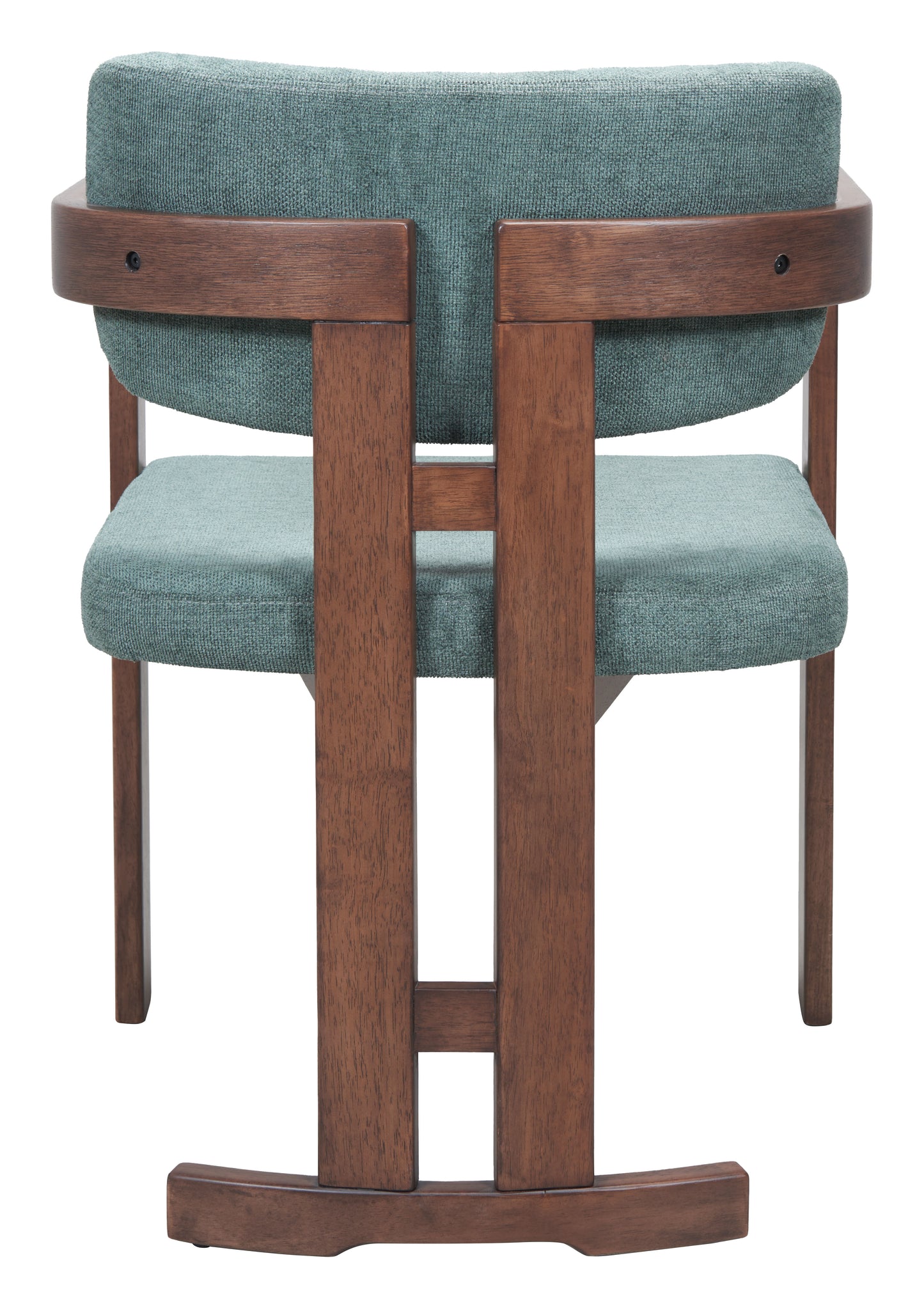 Poly Dining Chair Moss Gray & Walnut - 4