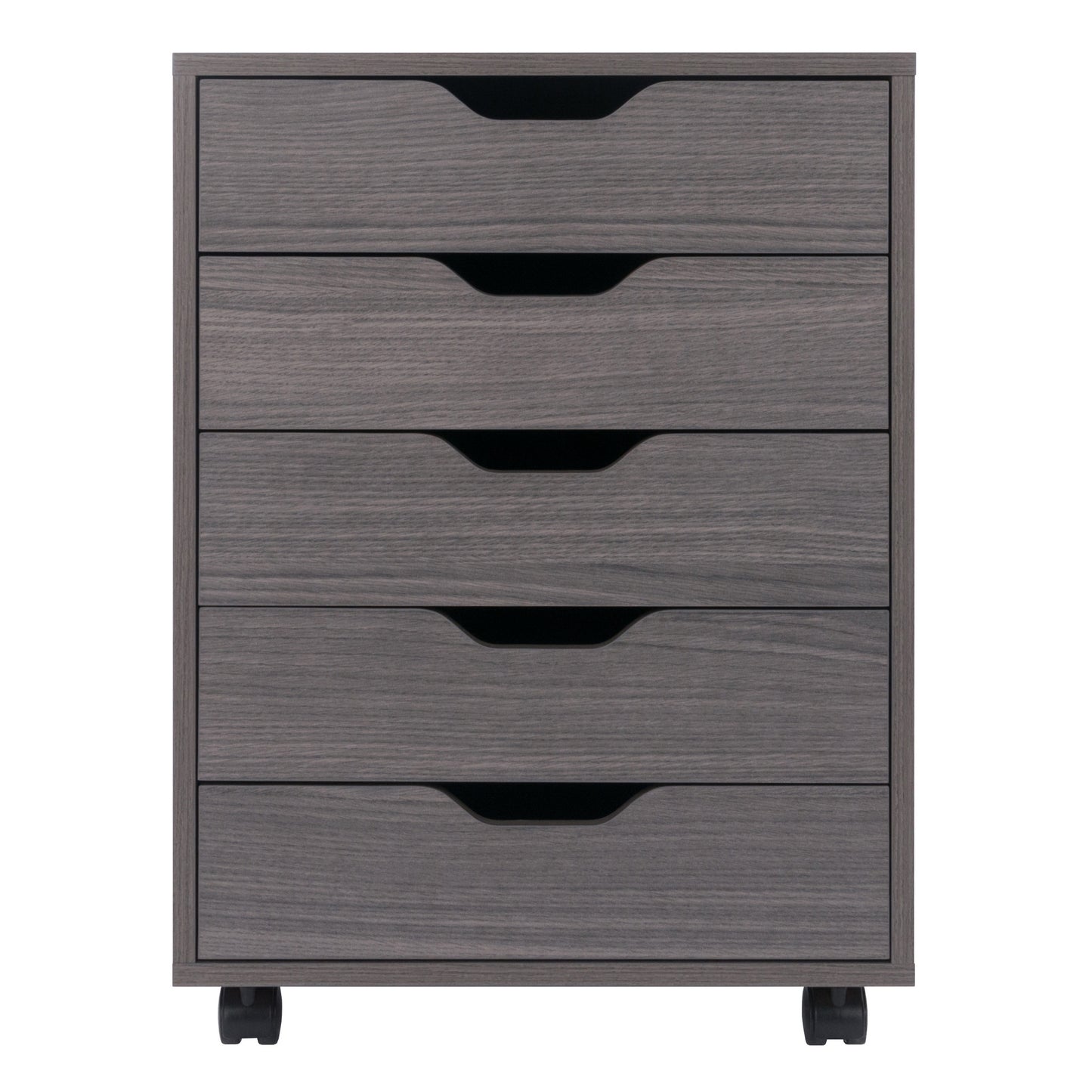 Halifax 5-Drawer Mobile Cabinet, Charcoal