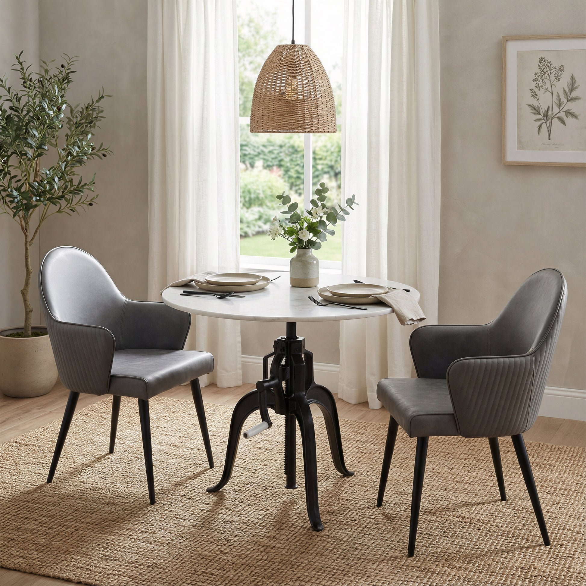 Silloth Dining Chair Gray - 9