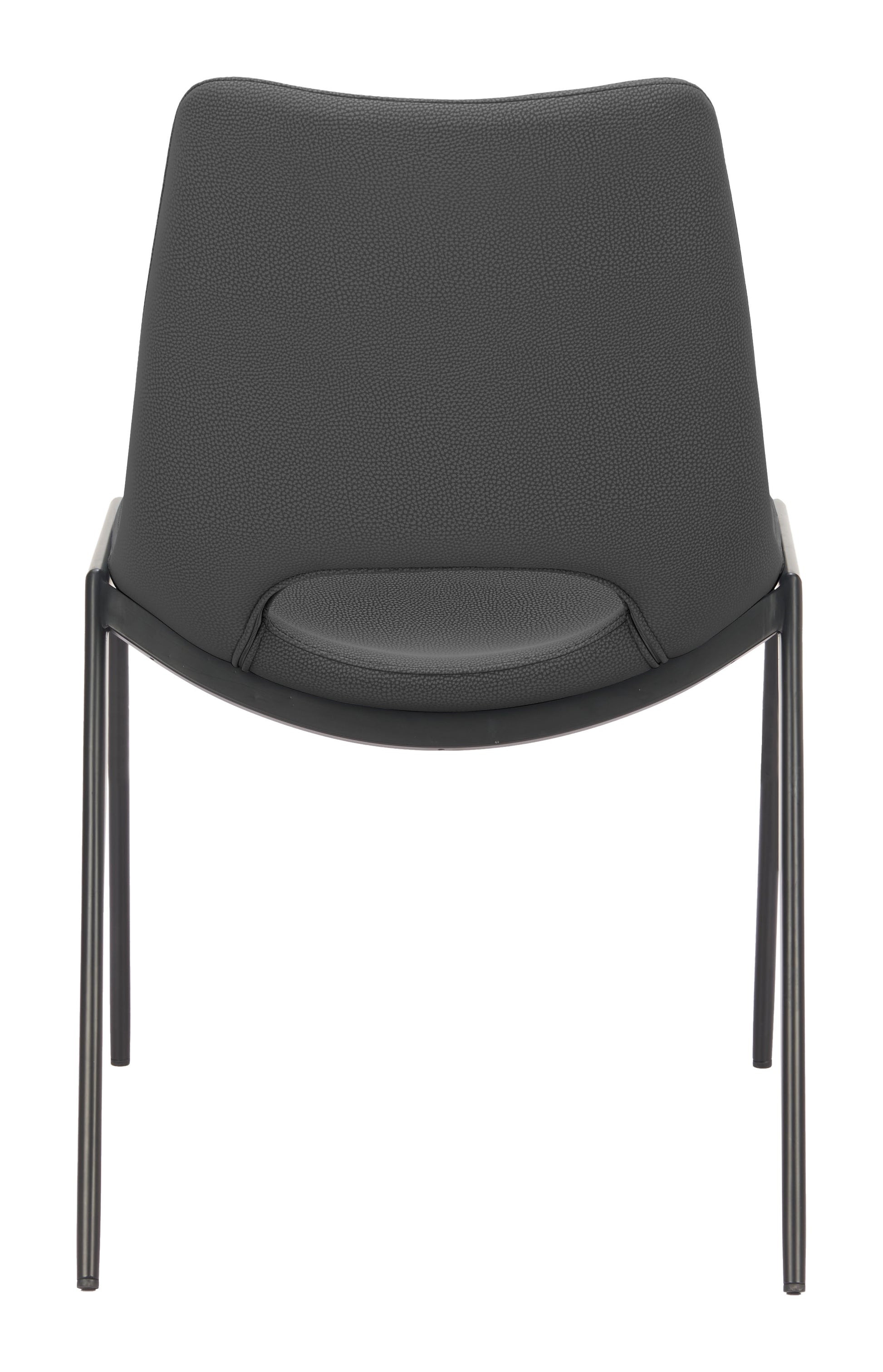 Desi Armless Dining Chair (Set of 2) Black - 4