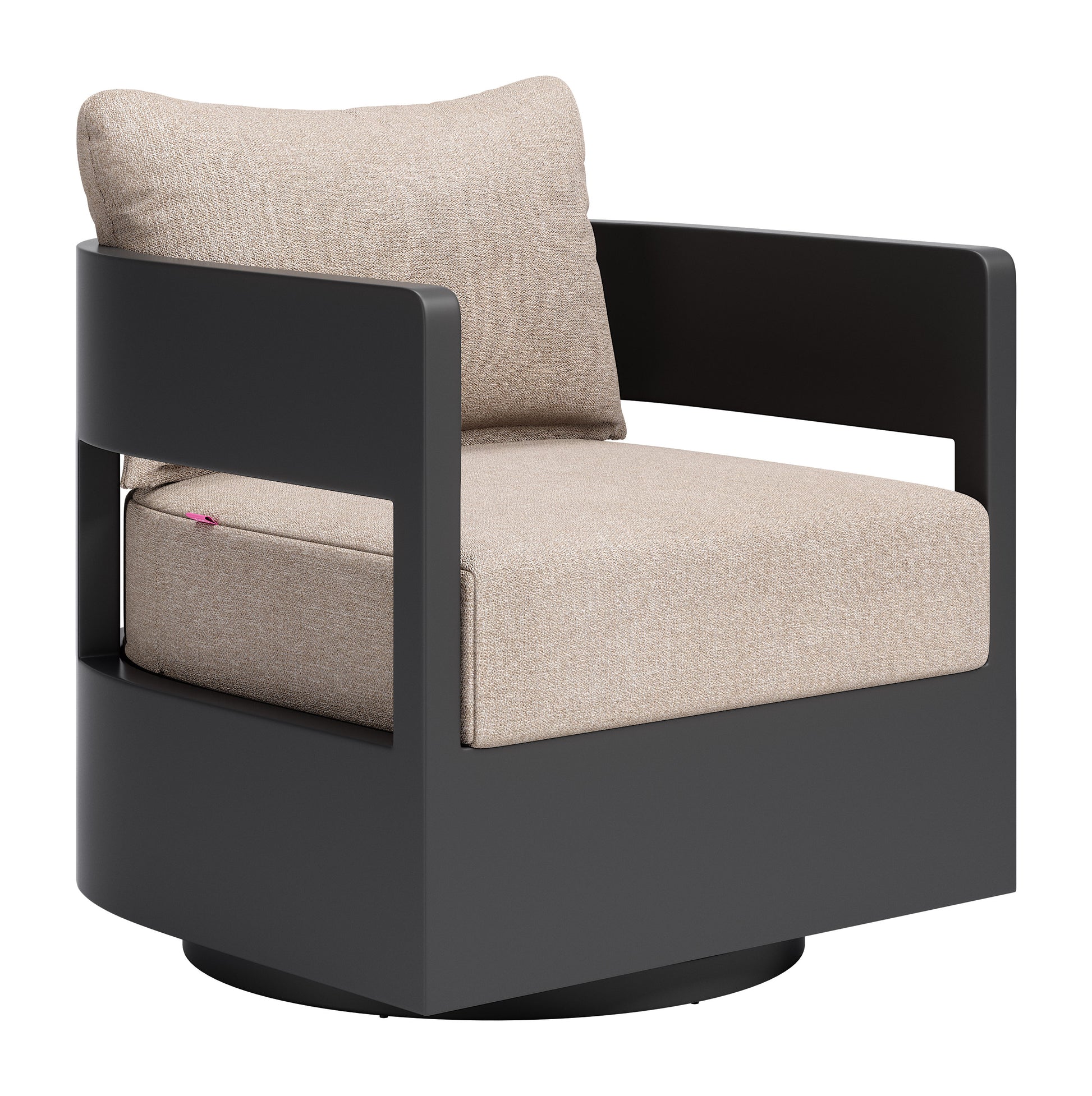 Foret Swivel Chair Black - 6
