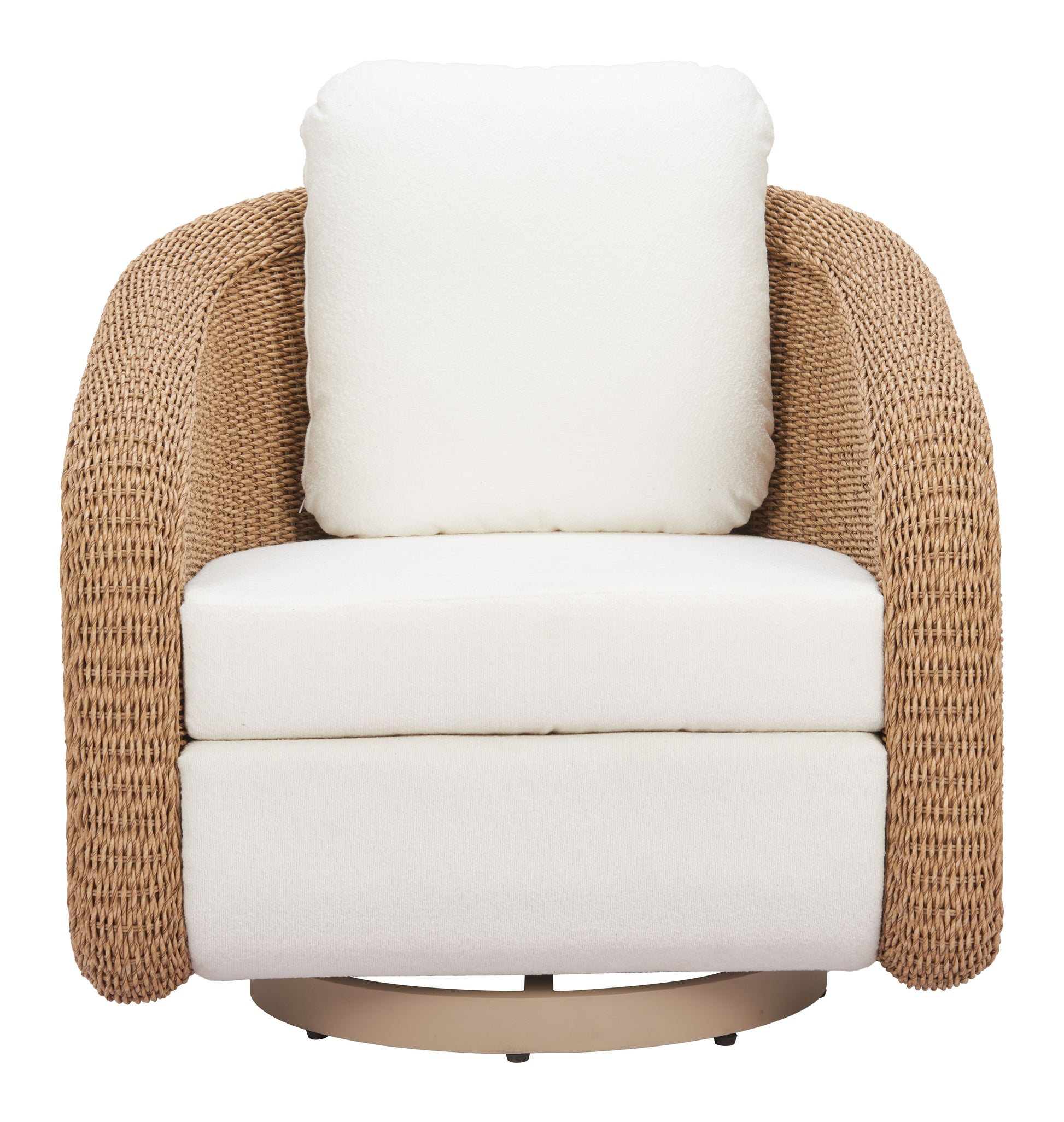 Solara Swivel Chair Ivory - 3