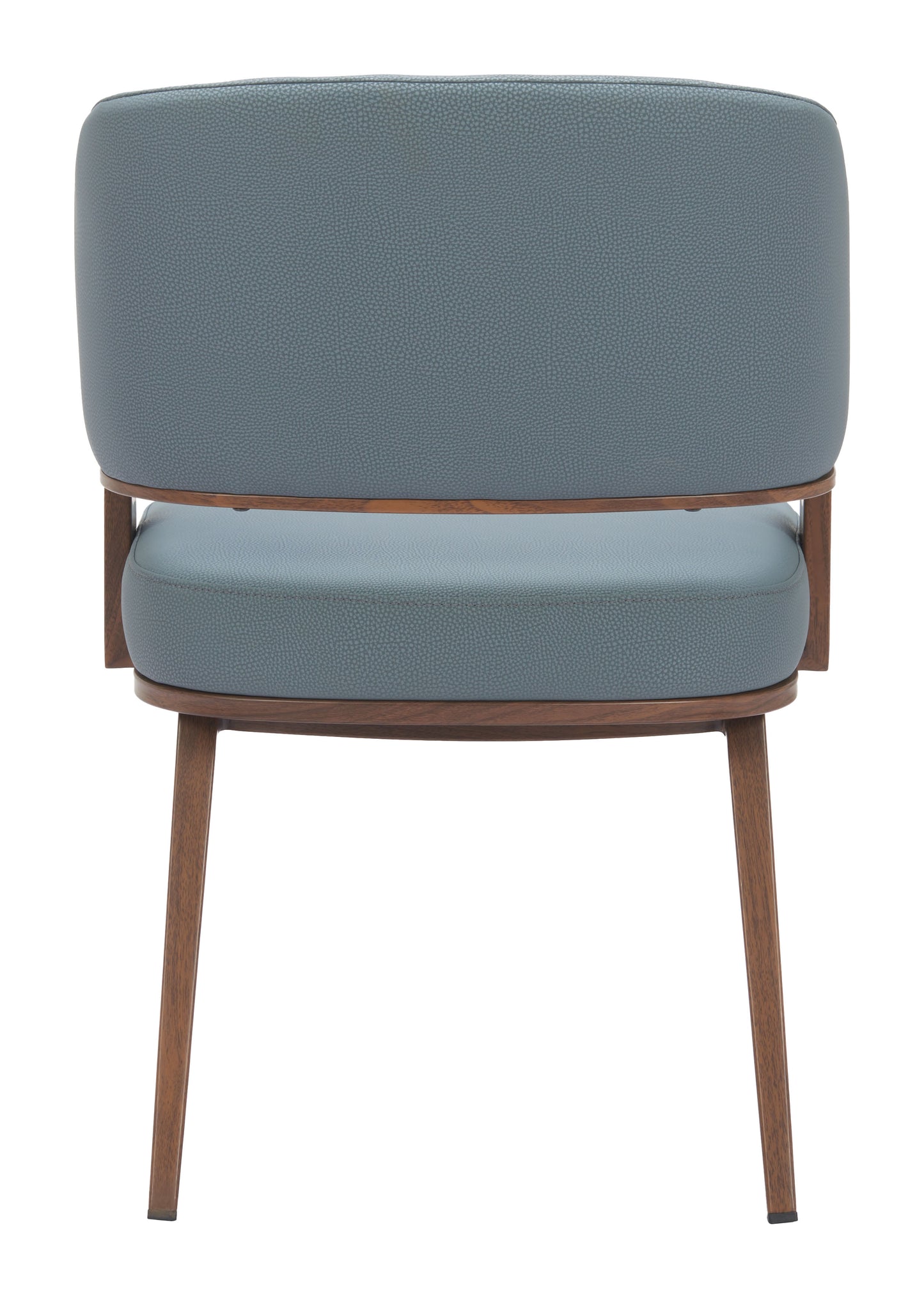 Poise Dining Chair Azure Gray & Walnut - 4