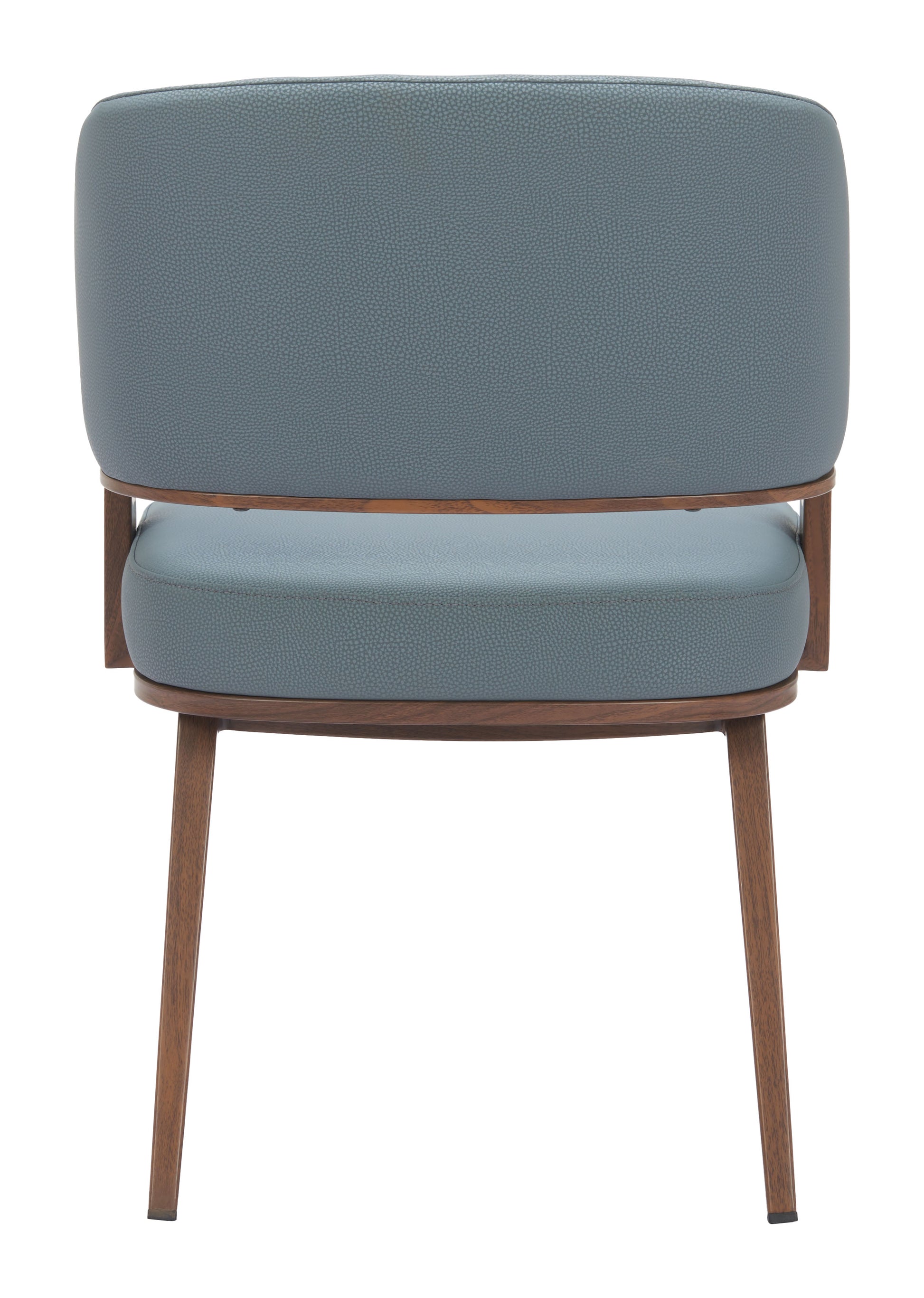 Poise Dining Chair Azure Gray & Walnut - 4