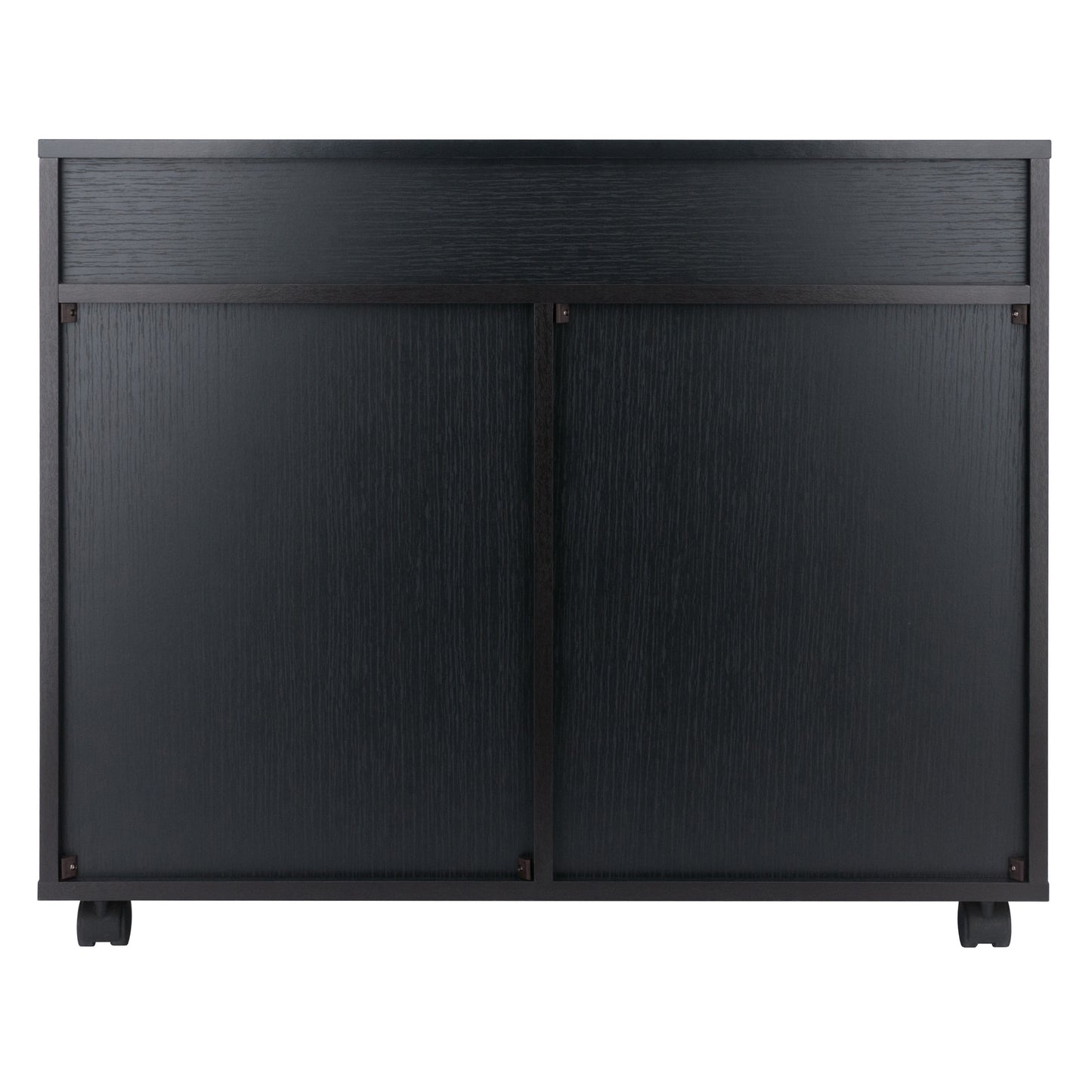 Halifax 5-Drawer Multi-Storage Mobile Cabinet, Black