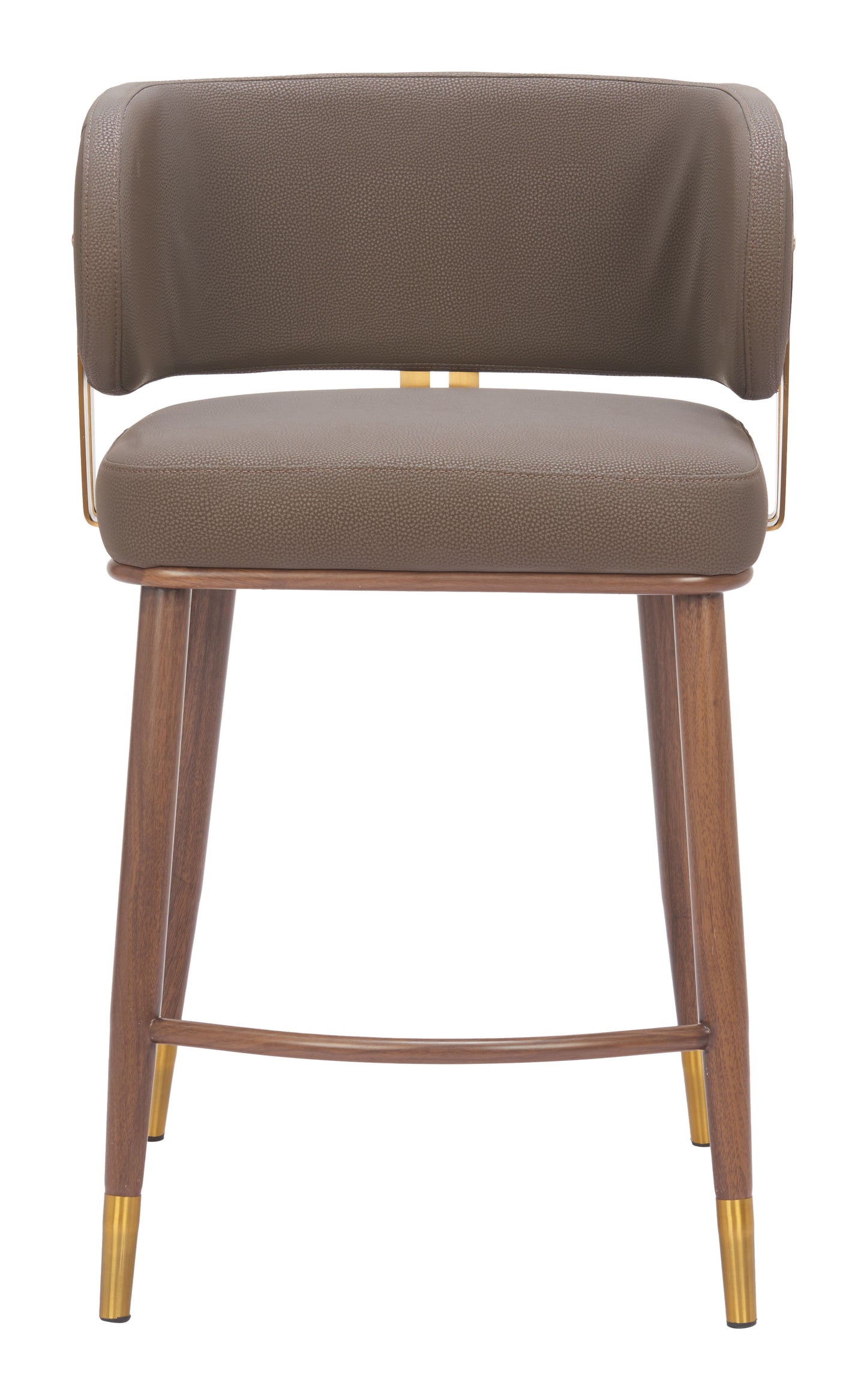 Brew Counter Stool Brown & Walnut - 3