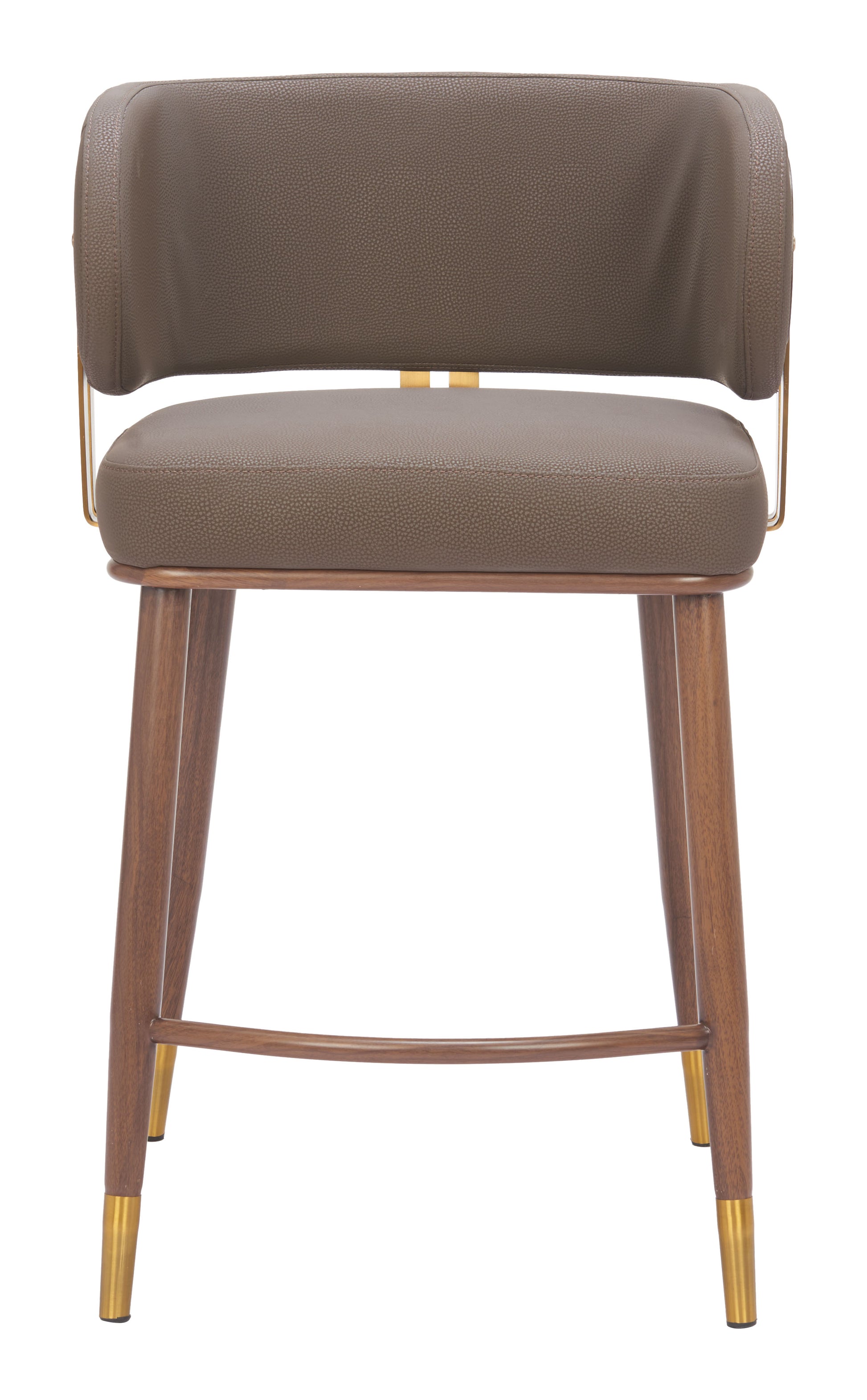 Brew Counter Stool Brown & Walnut - 3