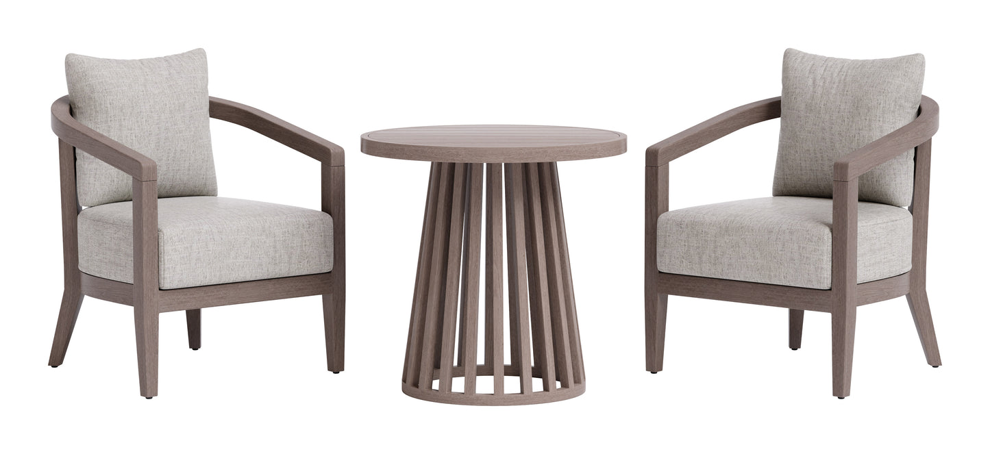 Viola Patio Seating Set Brown - 3