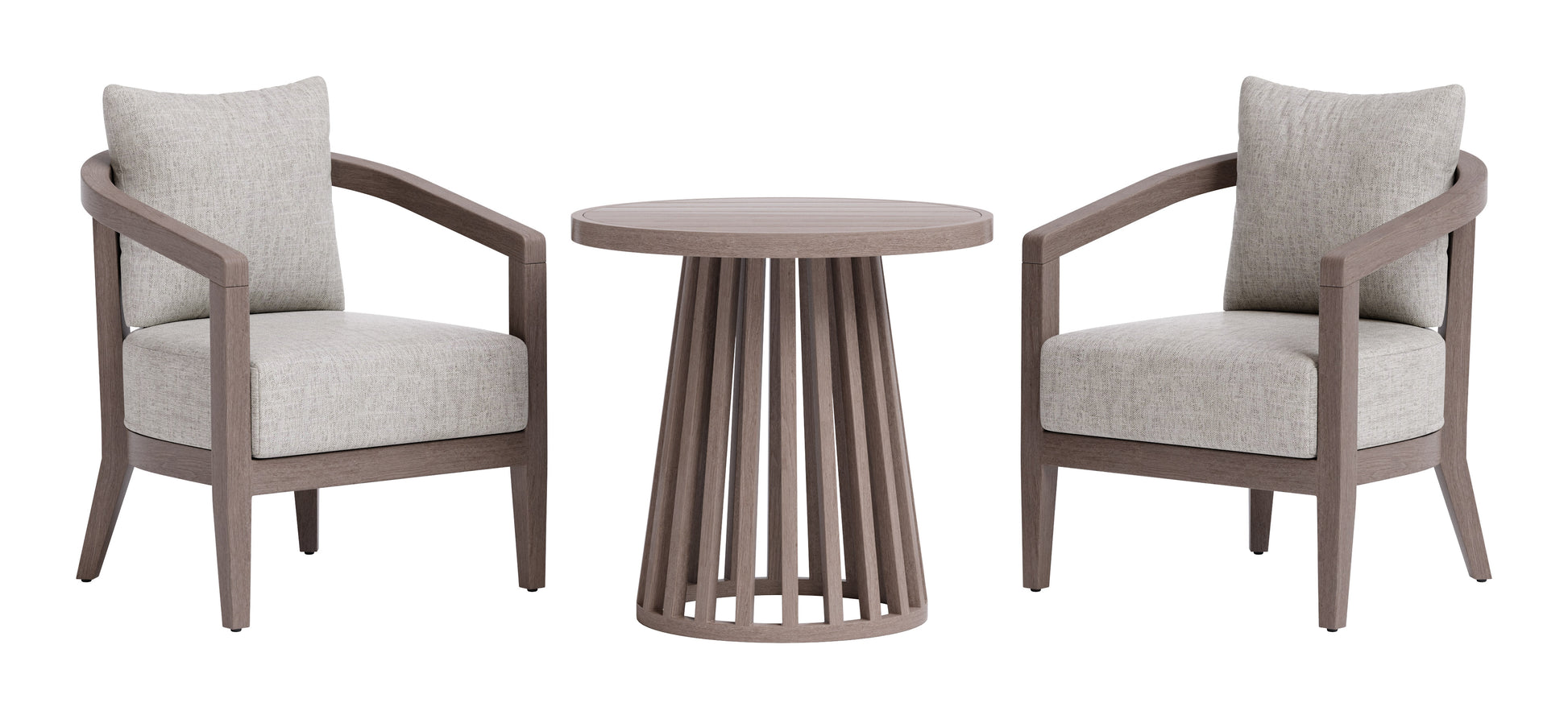 Viola Patio Seating Set Brown - 3
