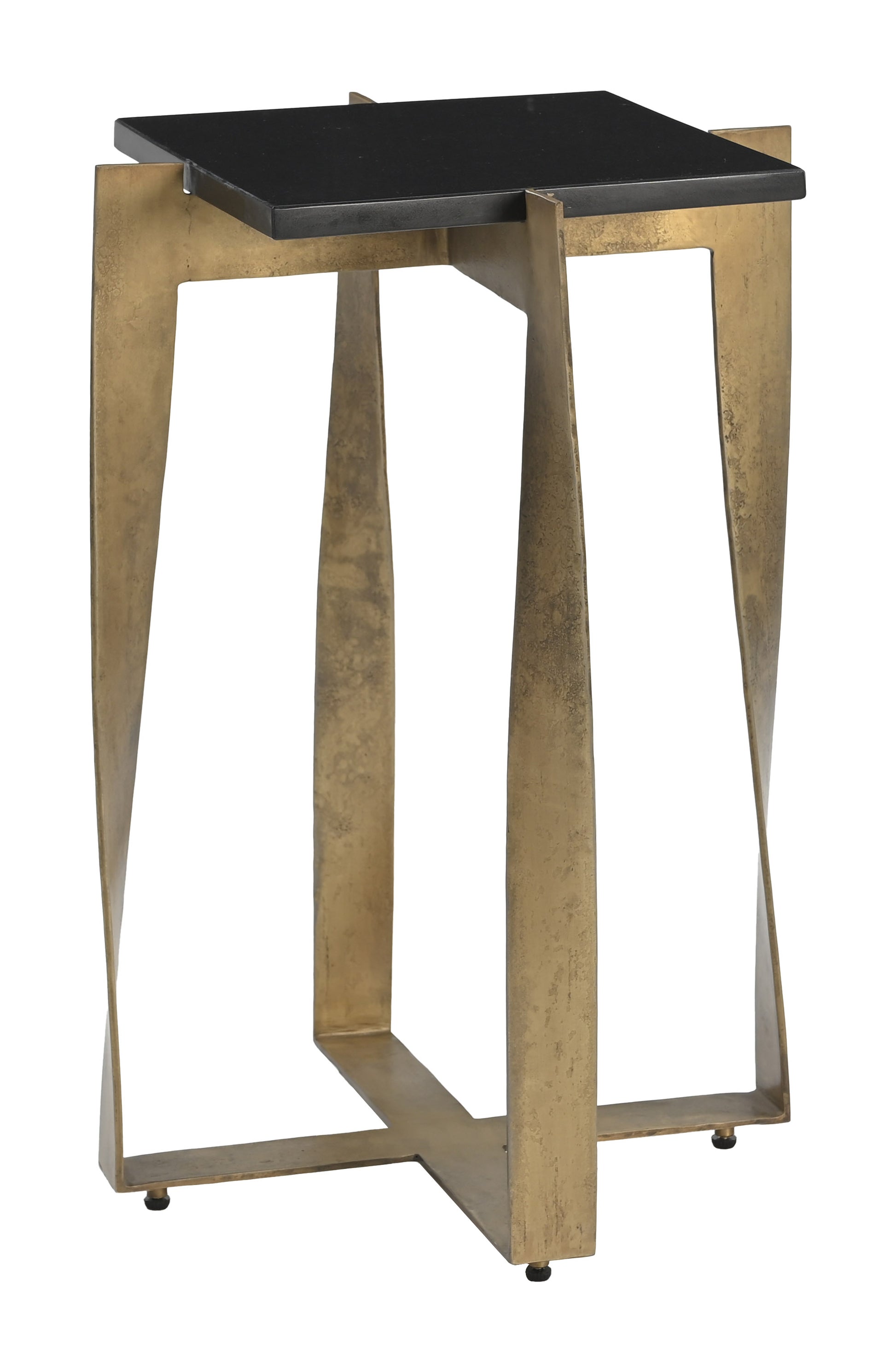Noara Accent Table Black & Brass