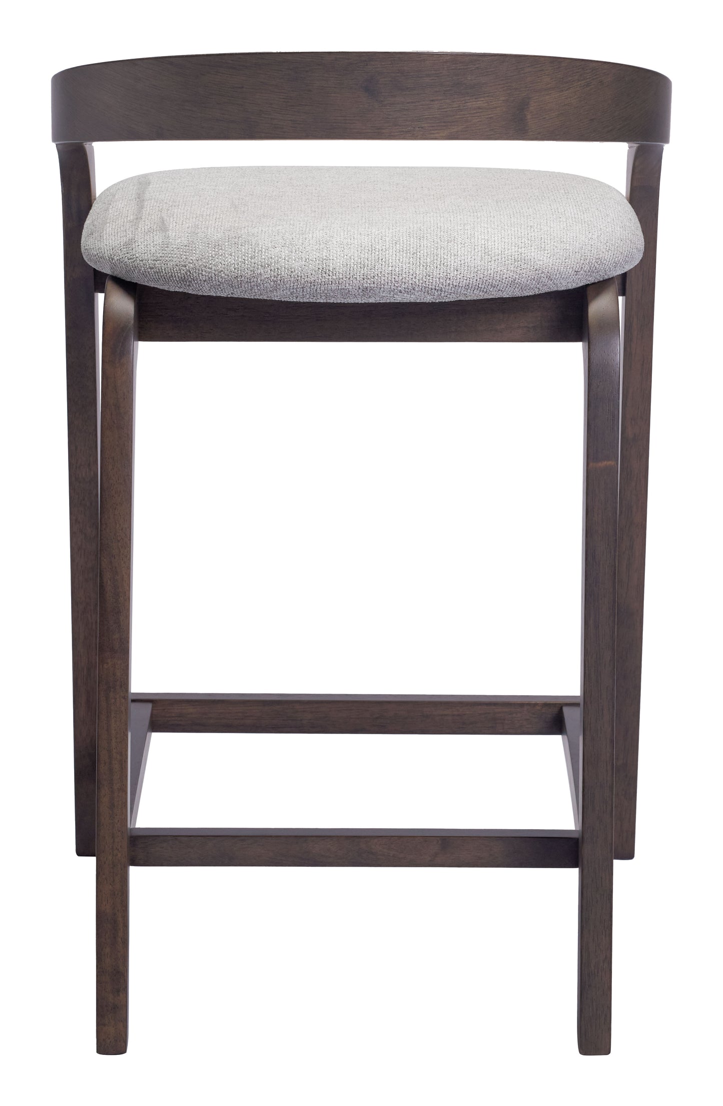 Troy Counter Stool (Set of 2) Dove Gray & Espresso - 4