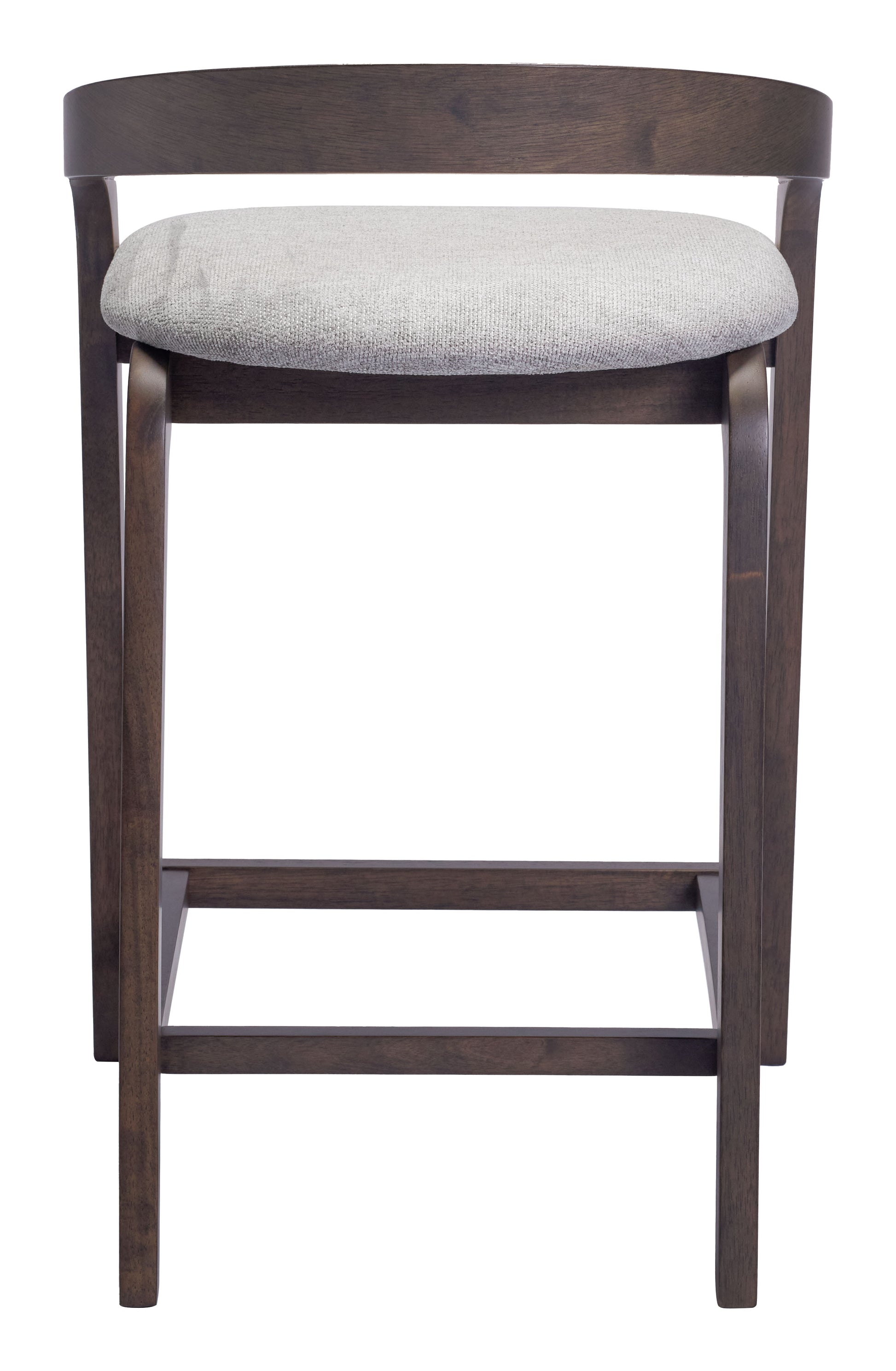 Troy Counter Stool (Set of 2) Dove Gray & Espresso - 4