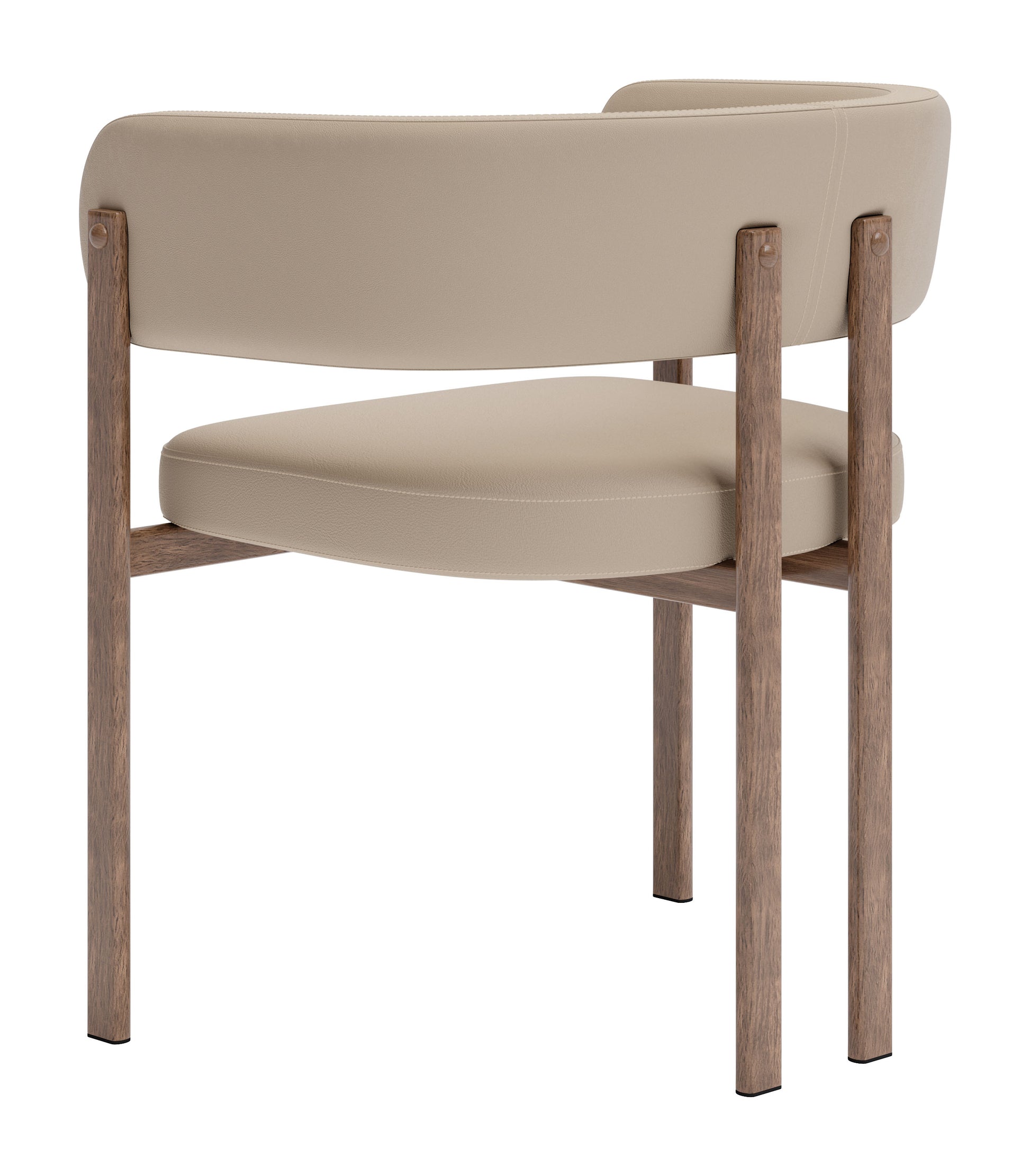 Ruge Dining Chair (Set of 2) Beige - 5