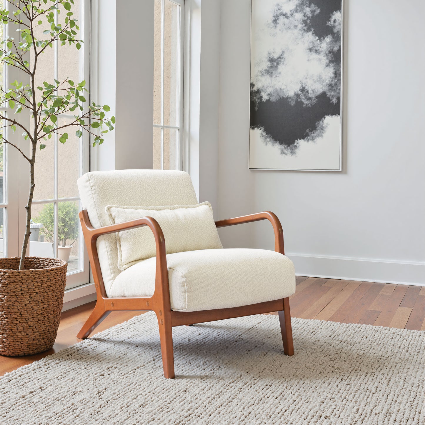 Macio Accent Chair Cream - 8