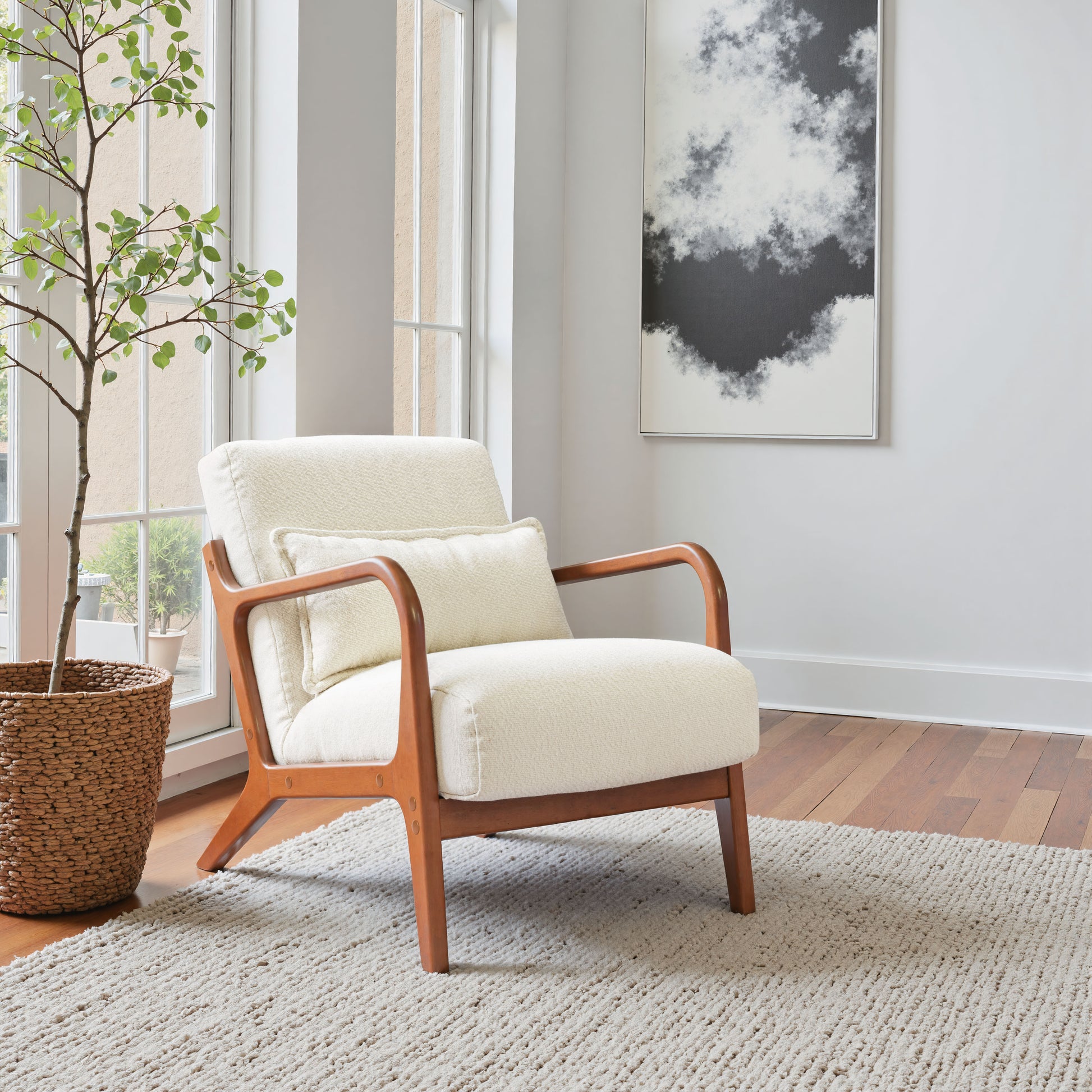 Macio Accent Chair Cream - 8