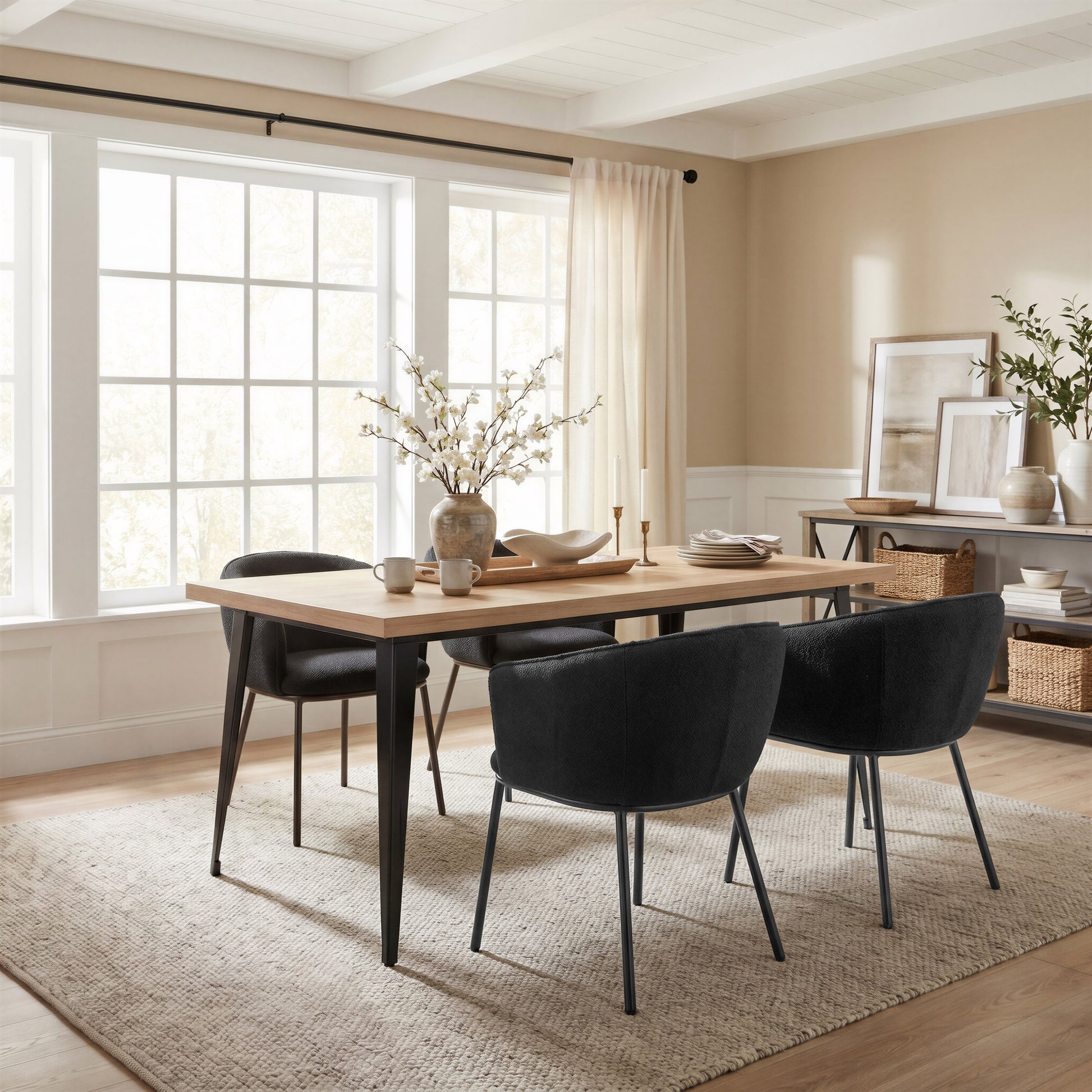 Essen Dining Chair Black & Bronze - 9