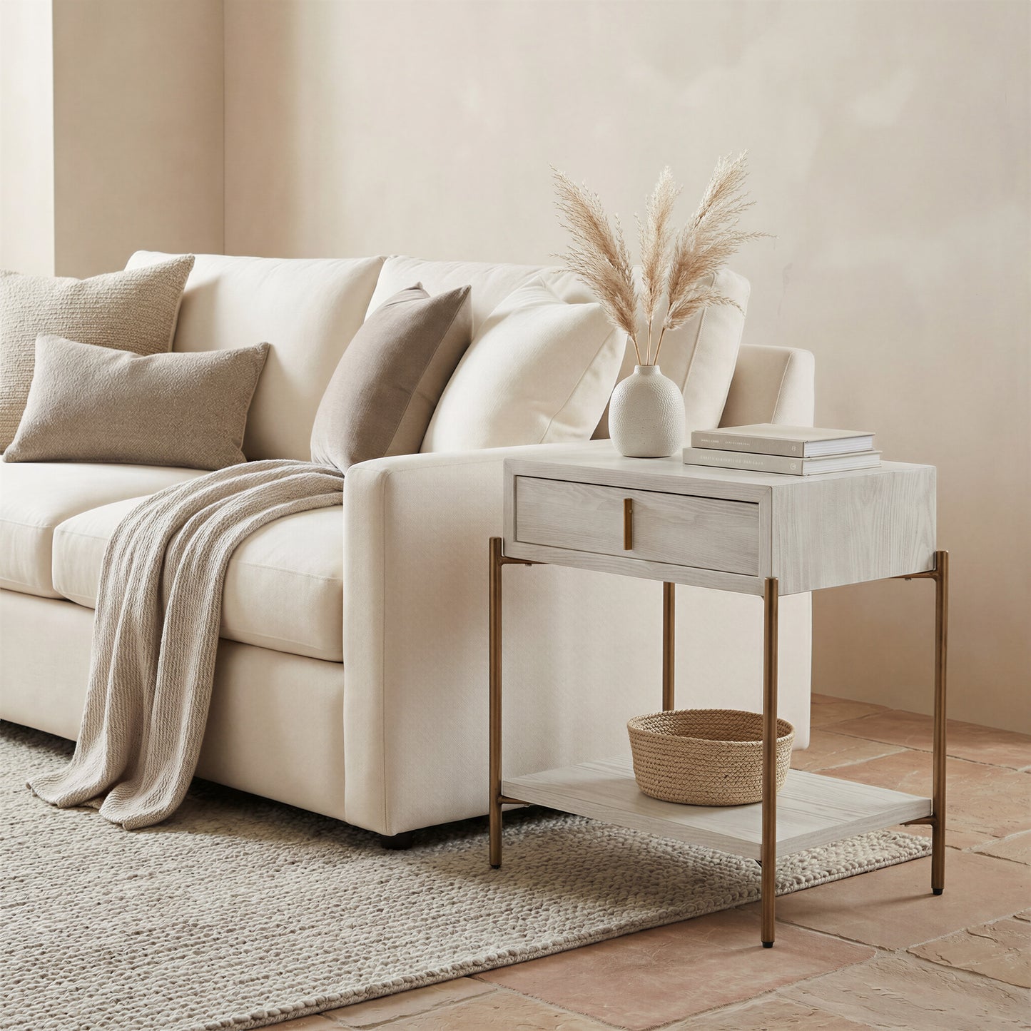 Yoru Side Table Oak White - 8