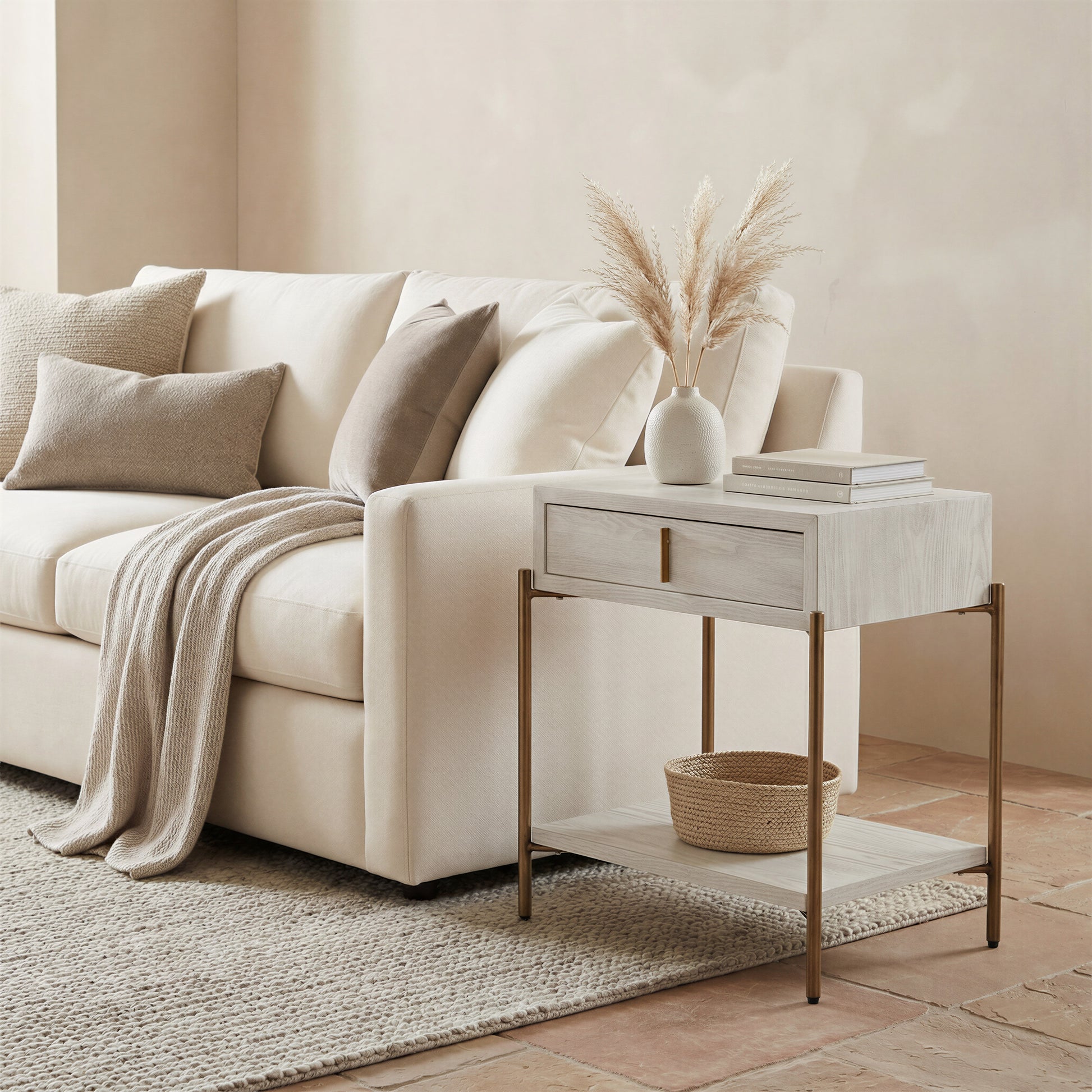 Yoru Side Table Oak White - 8