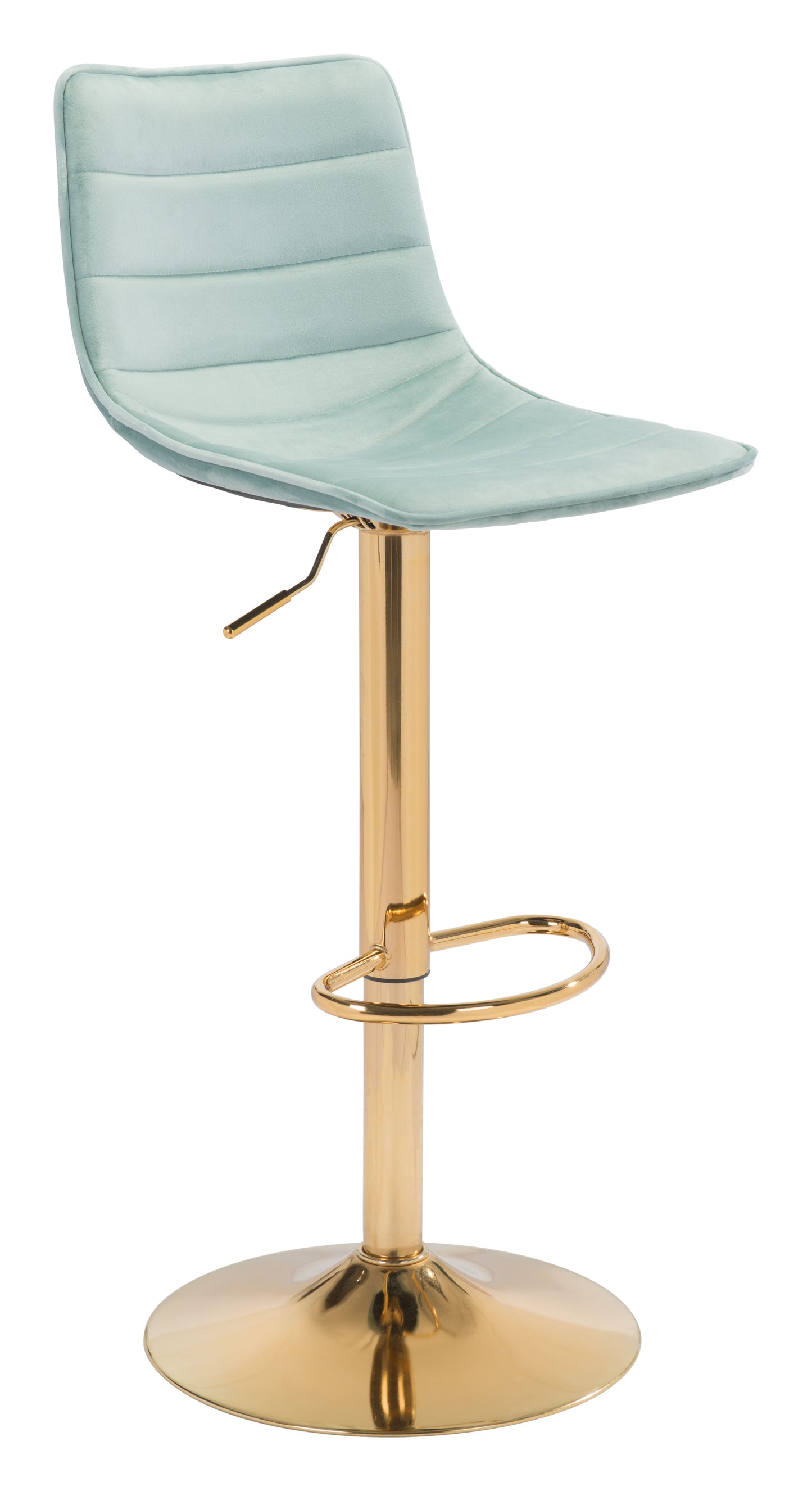 Prima Barstool Light Green & Gold