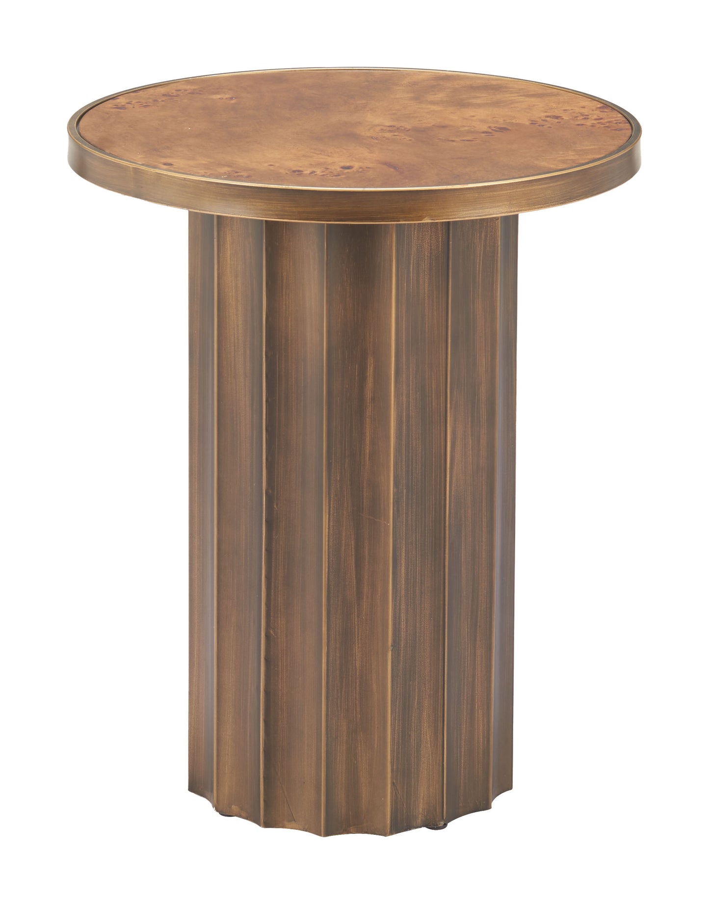Afinato Side Table Brown - 2