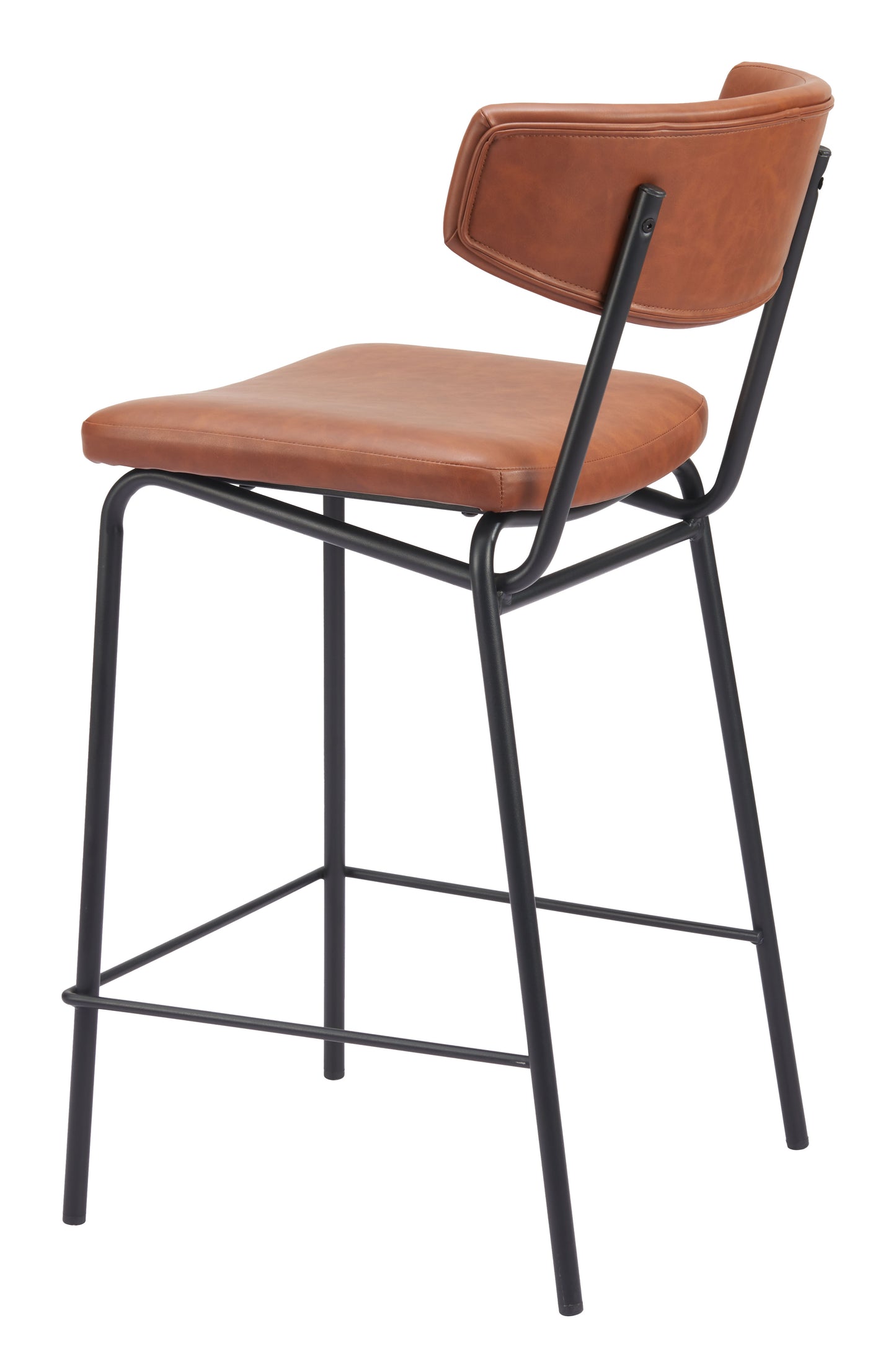 Charon Counter Stool (Set of 2) Vintage Brown - 5