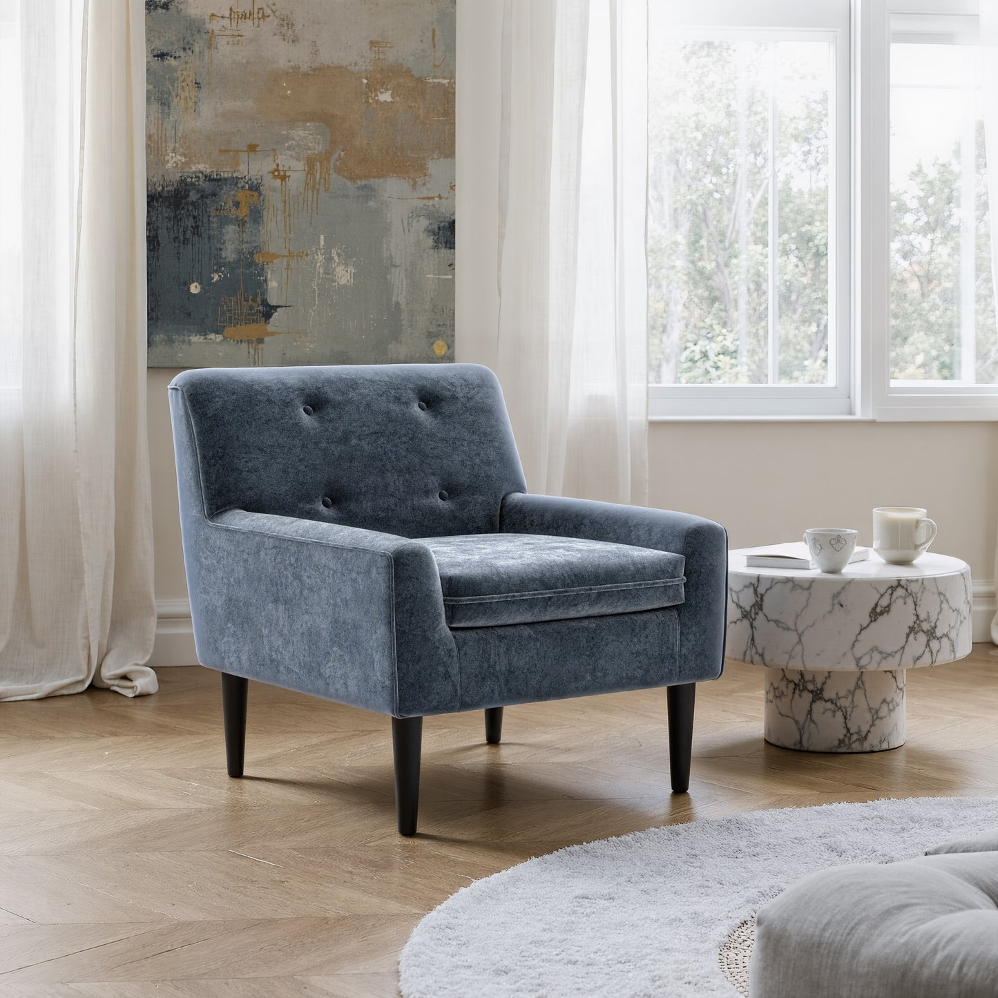 Frankfurt Armchair Gray - 7