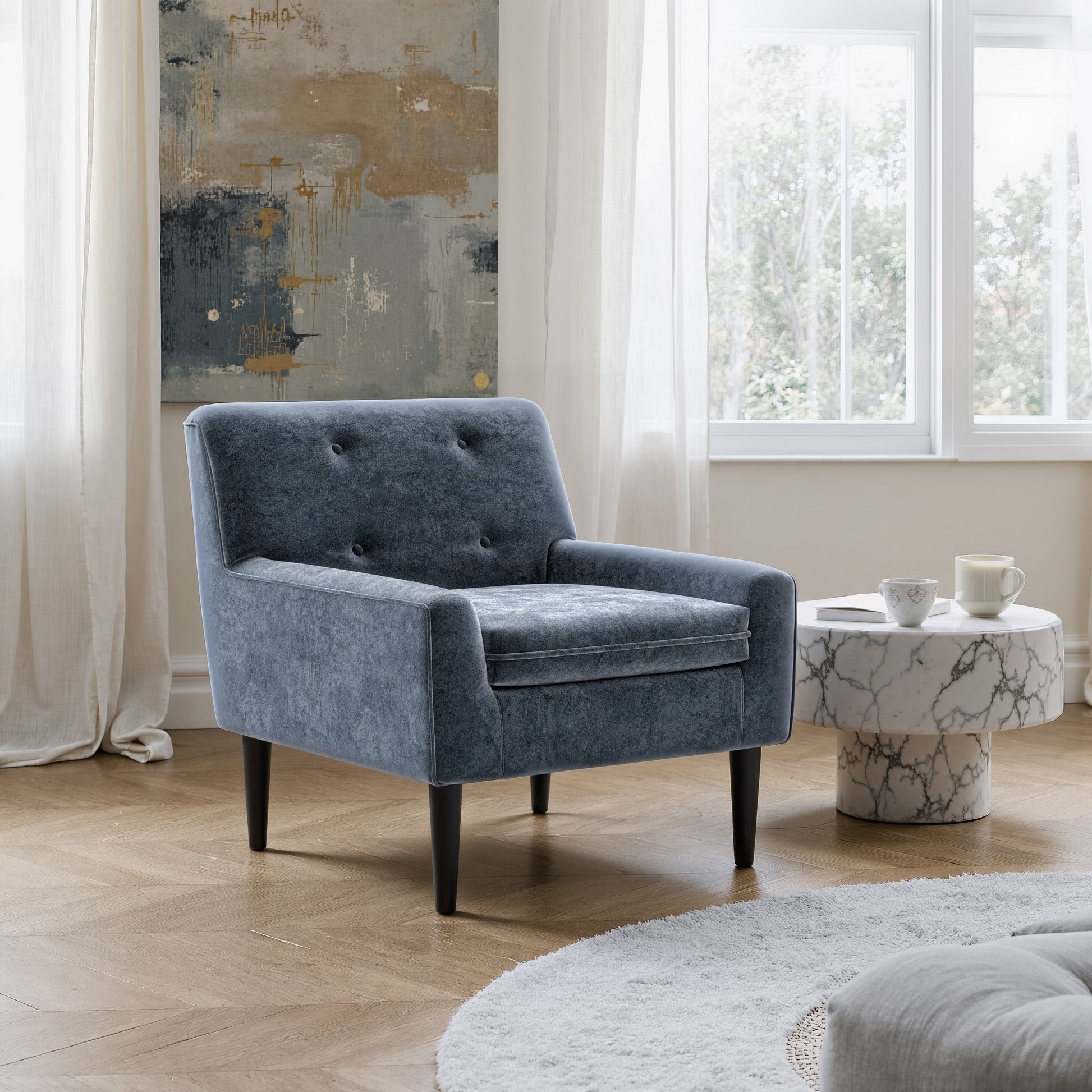 Frankfurt Armchair Gray - 7
