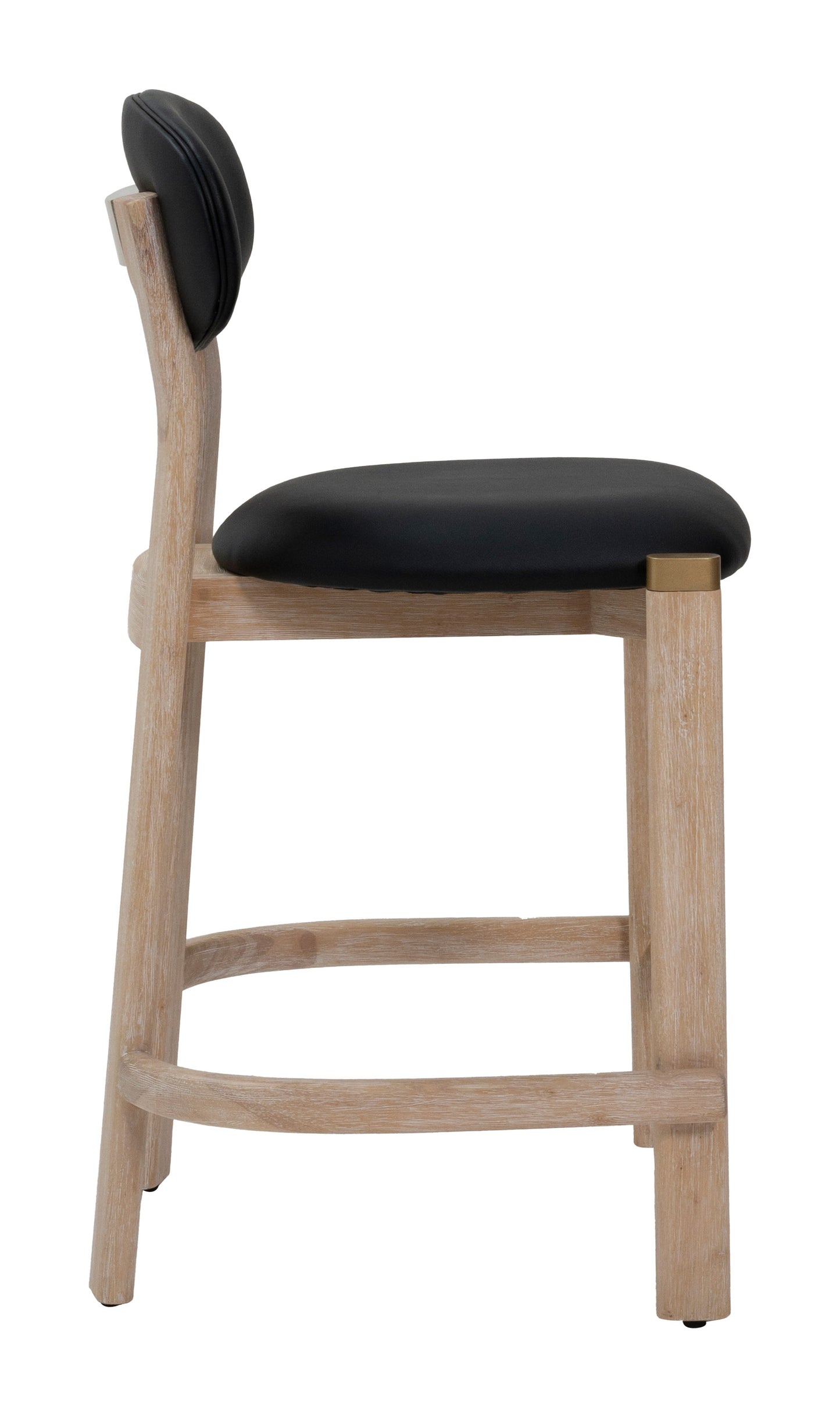 Rilou Counter Stool (Set of 2) Black & Natural - 2
