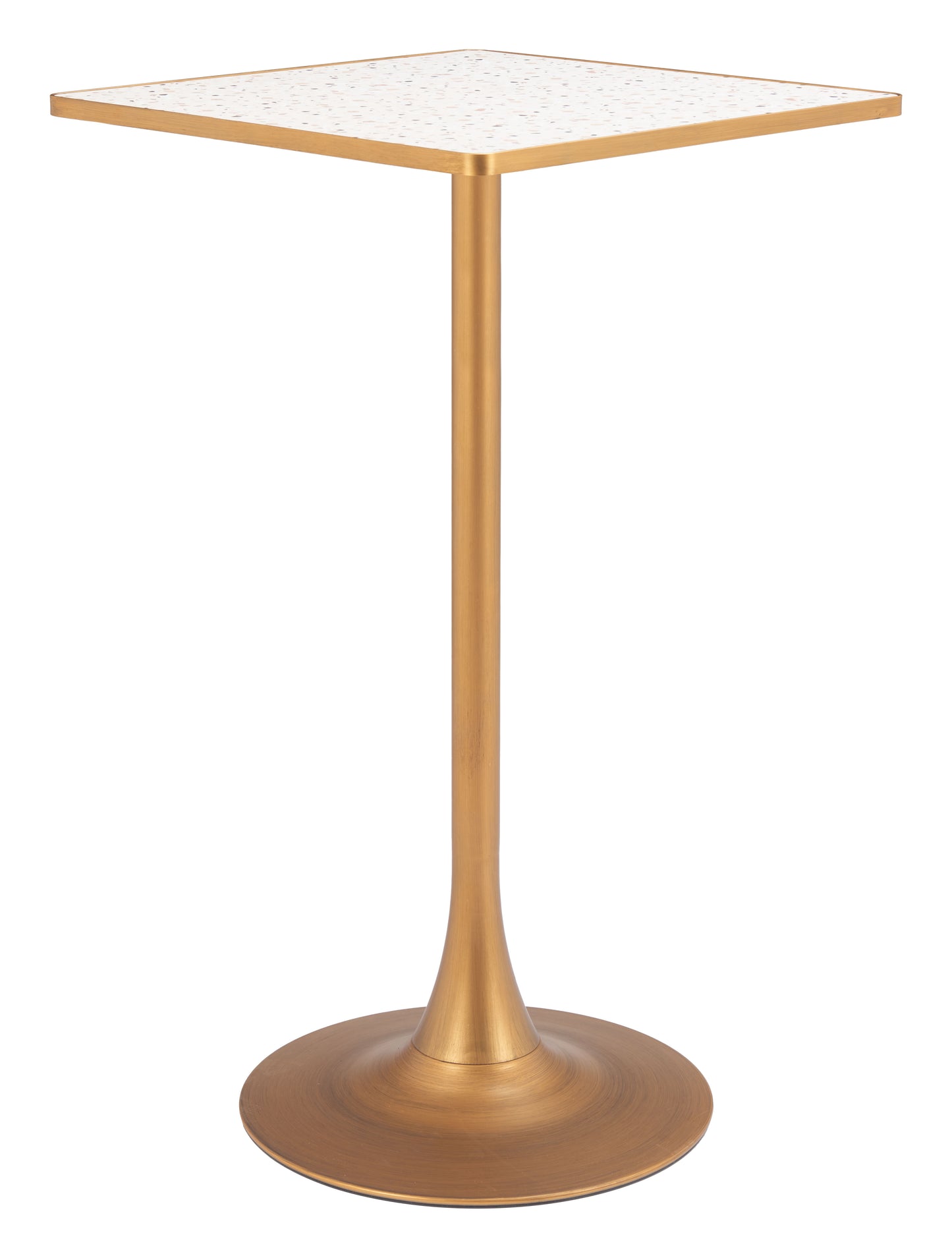Spot Bar Table Beige & Gold - 3