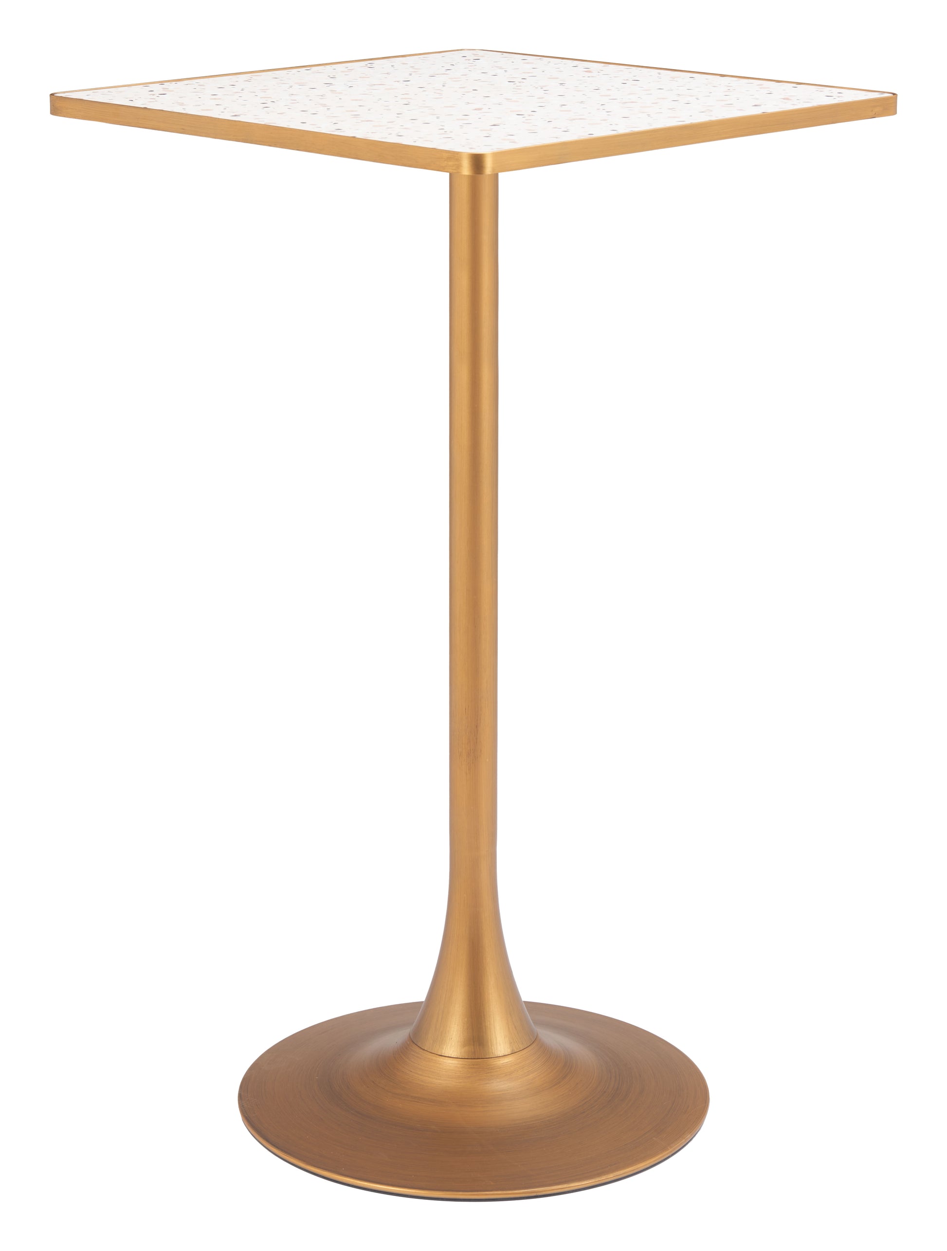 Spot Bar Table Beige & Gold - 3