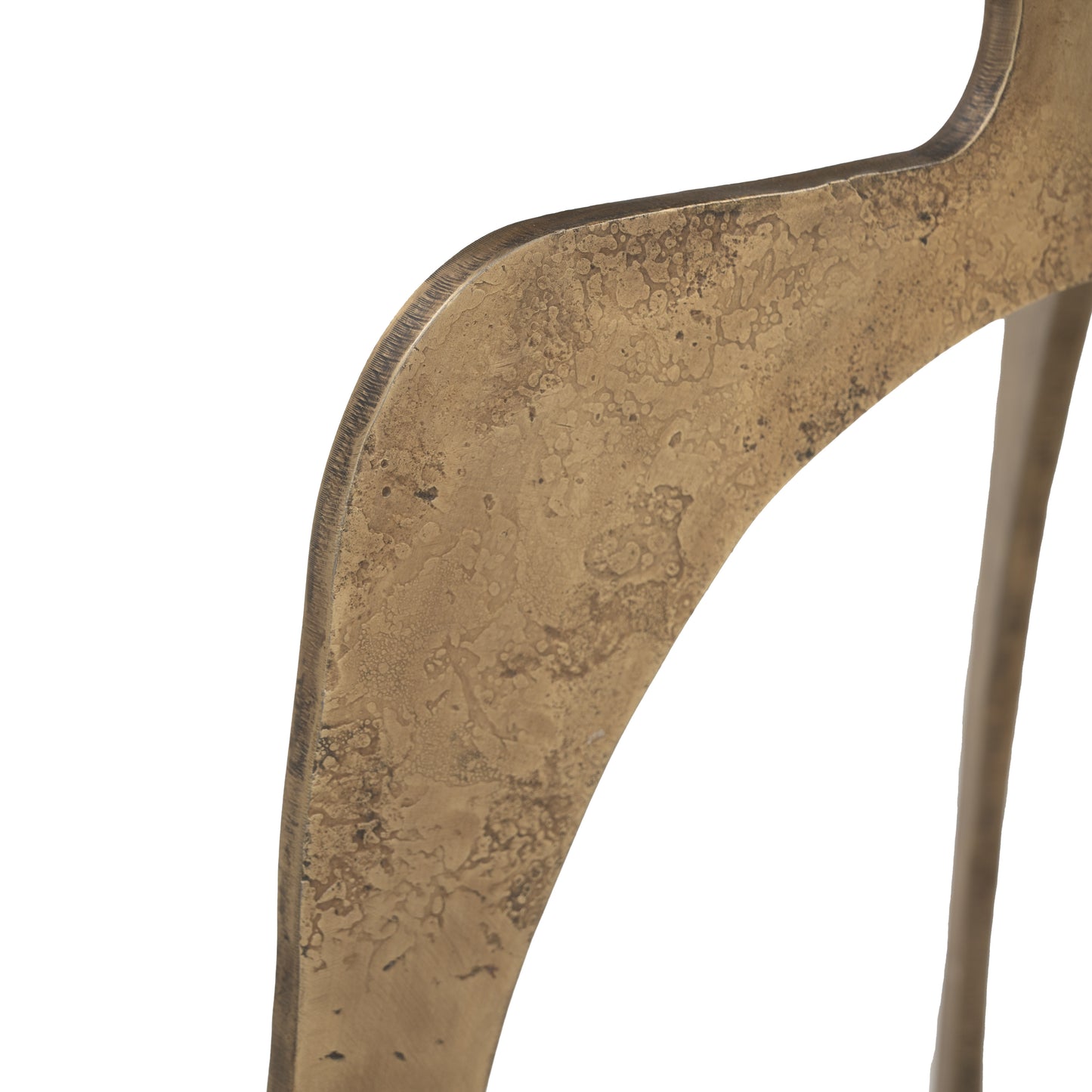 Ophelia Side Table White & Brass - 4