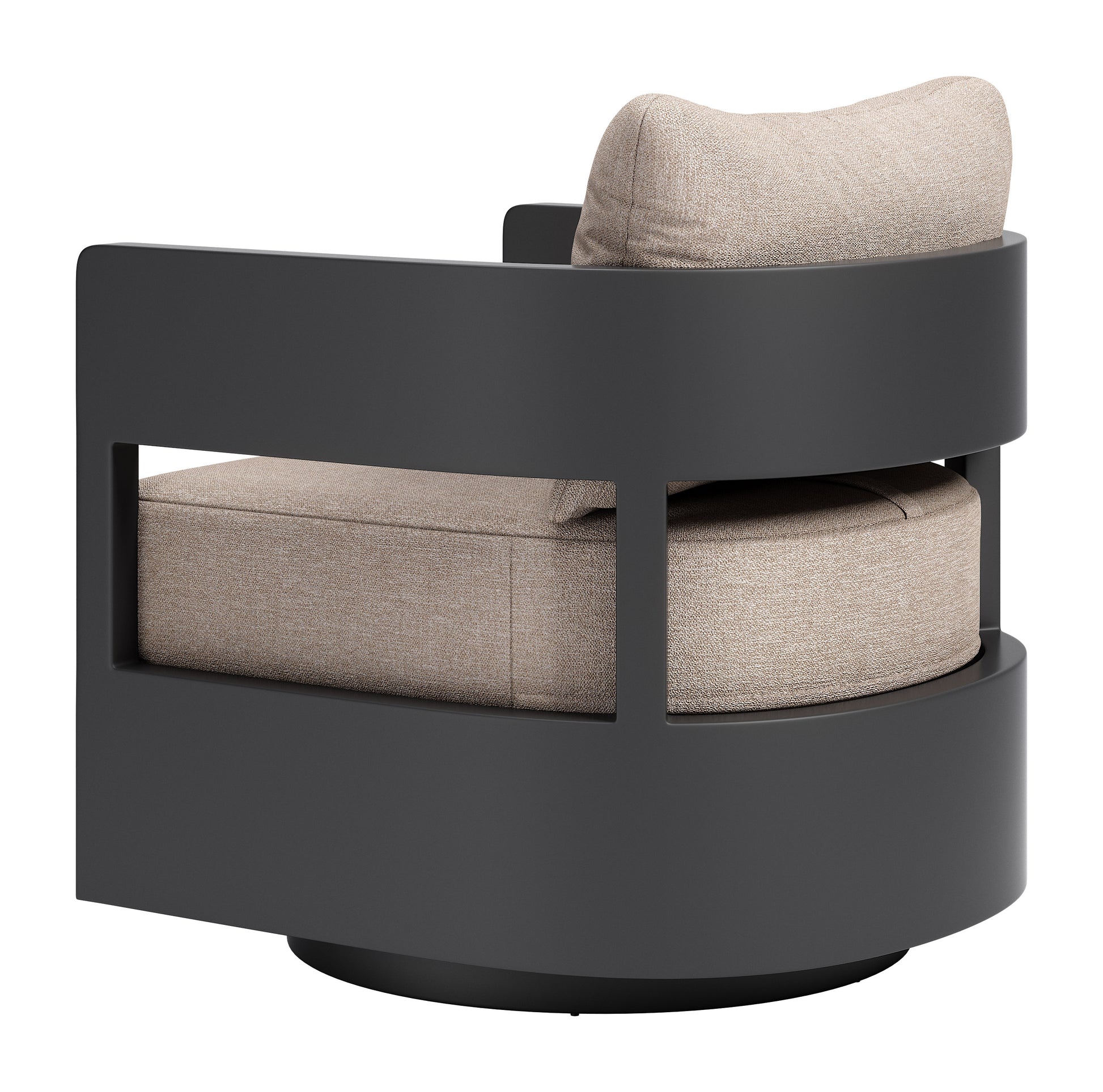 Foret Swivel Chair Black - 5