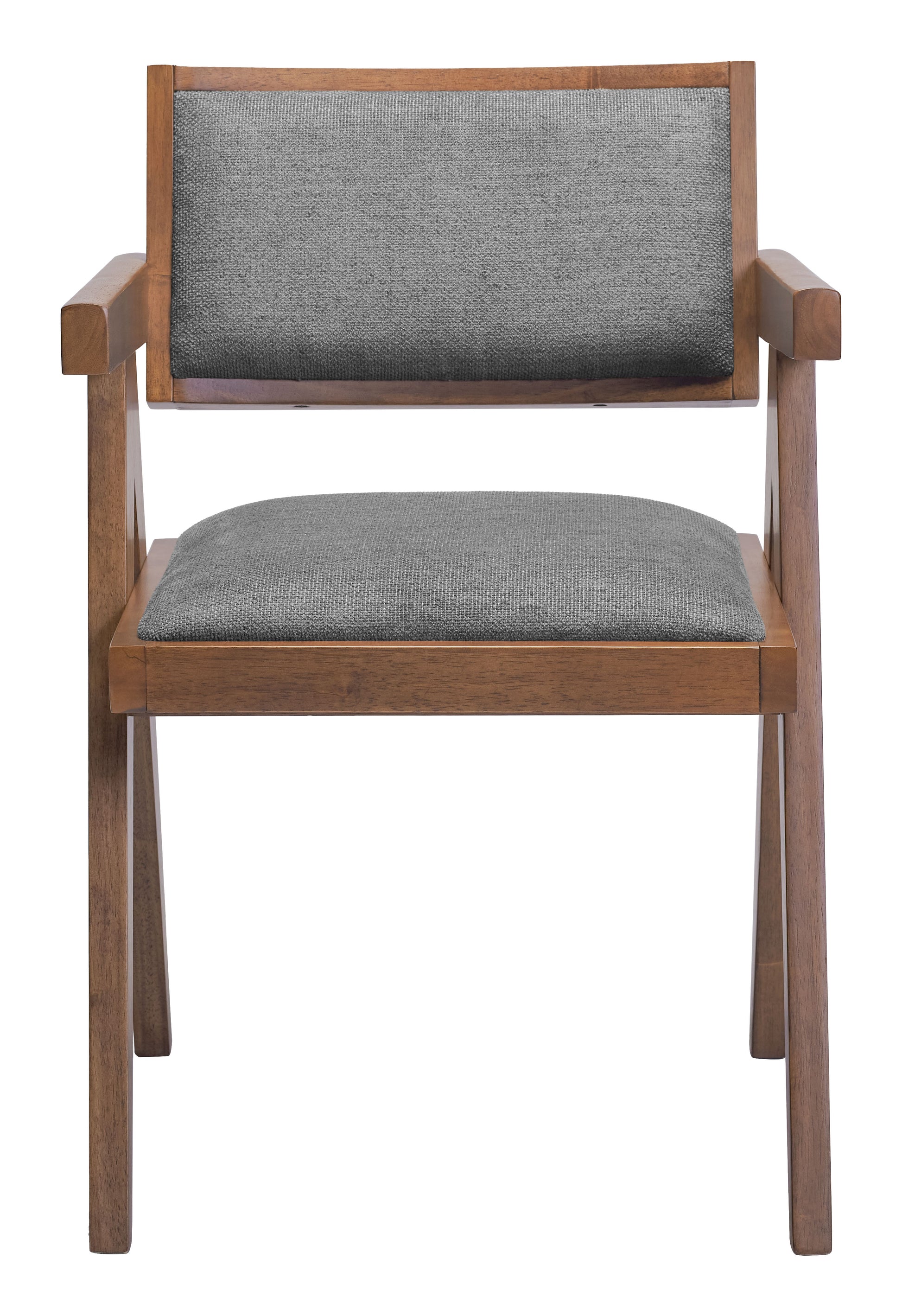 Delhi Dining Chair (Set of 2) Gray & Walnut - 3