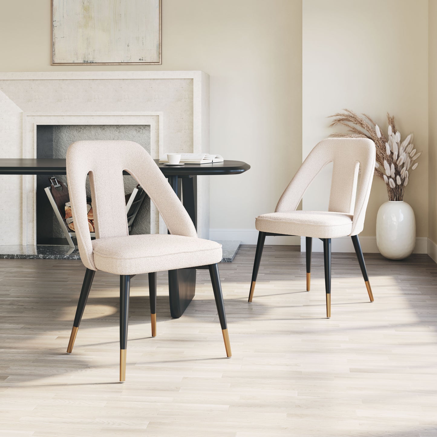 Artus Dining Chair Ivory - 9